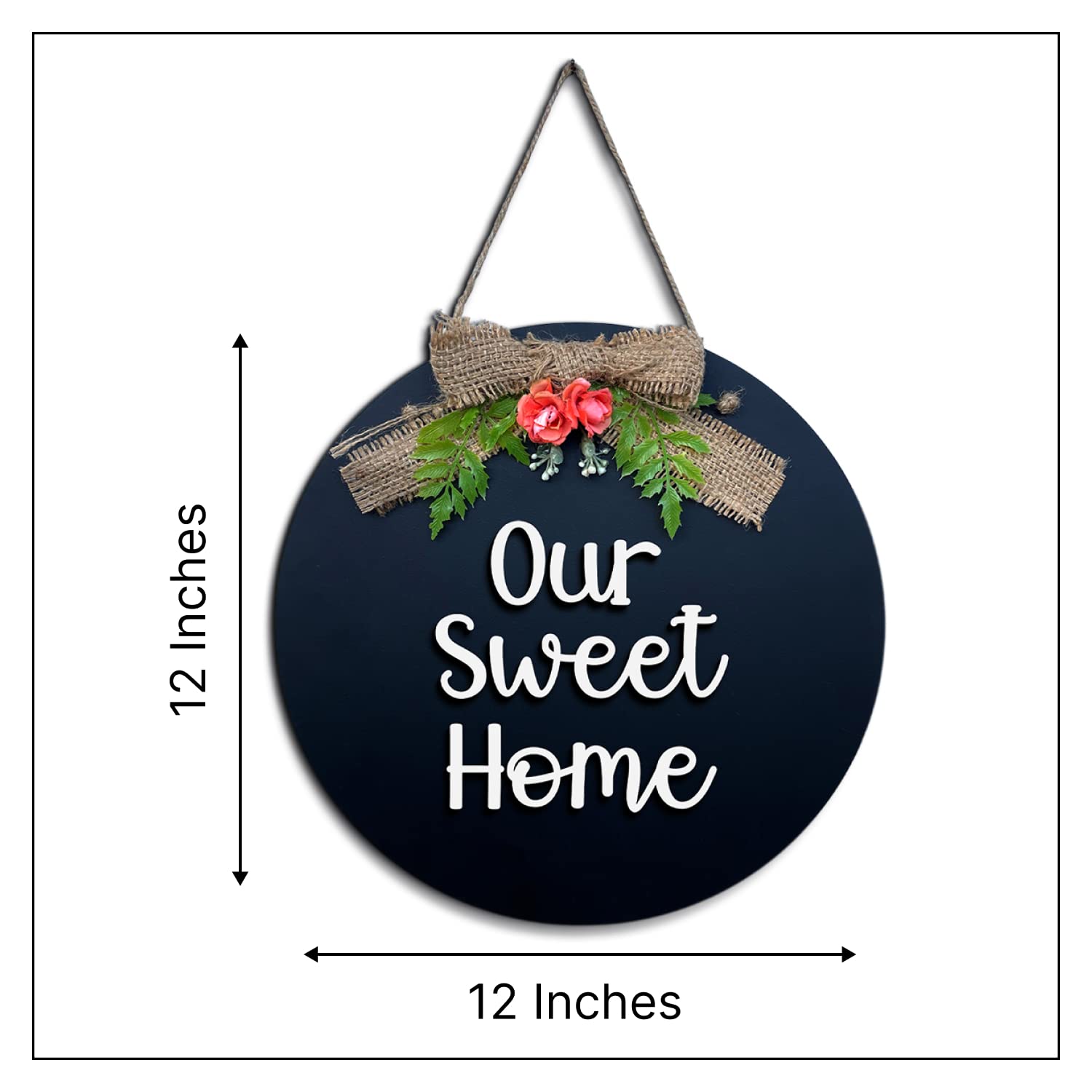 Home Sweet Home Wall Hanging Wooden Wall Decor Frame Board| 3D Board Design For Door Or Wall | Home Decorative Items For Living