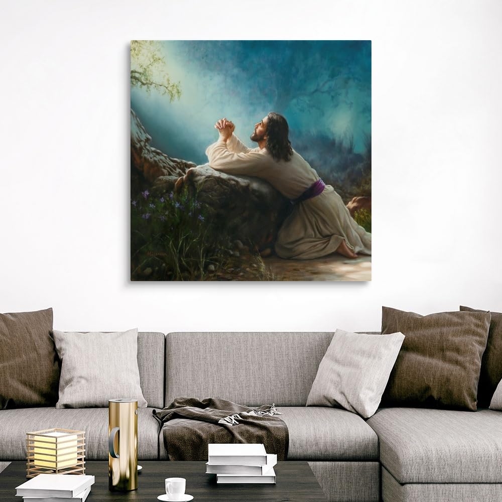 Canvas On Demand Gethsemane Canvas Wall Art Print By Mark Missman, Traditional, Home Decor, Christian, Christianity Artwork, 48'
