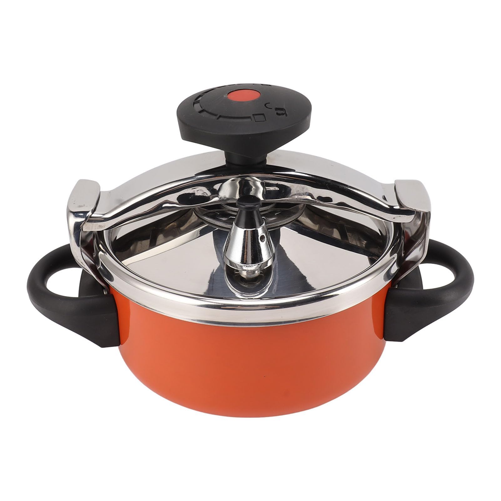 Atyhao 2L Stainless Steel Mini Pressure Cooker Canner Safety and Explosion for Induction Cookers Gas Stoves Open Flames Electric