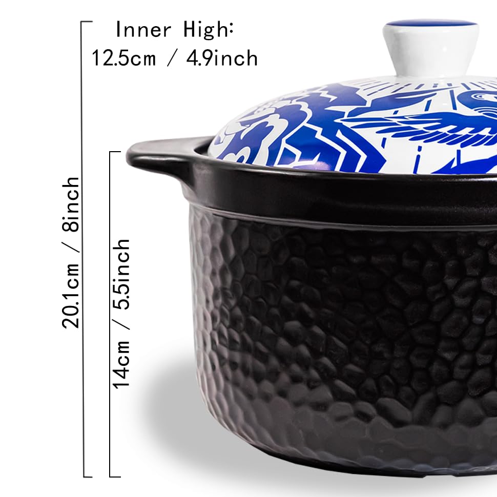 Heavy Duty Claypot - Replaces Both A Dutch Oven And Stock Pot (4.8 Quart)