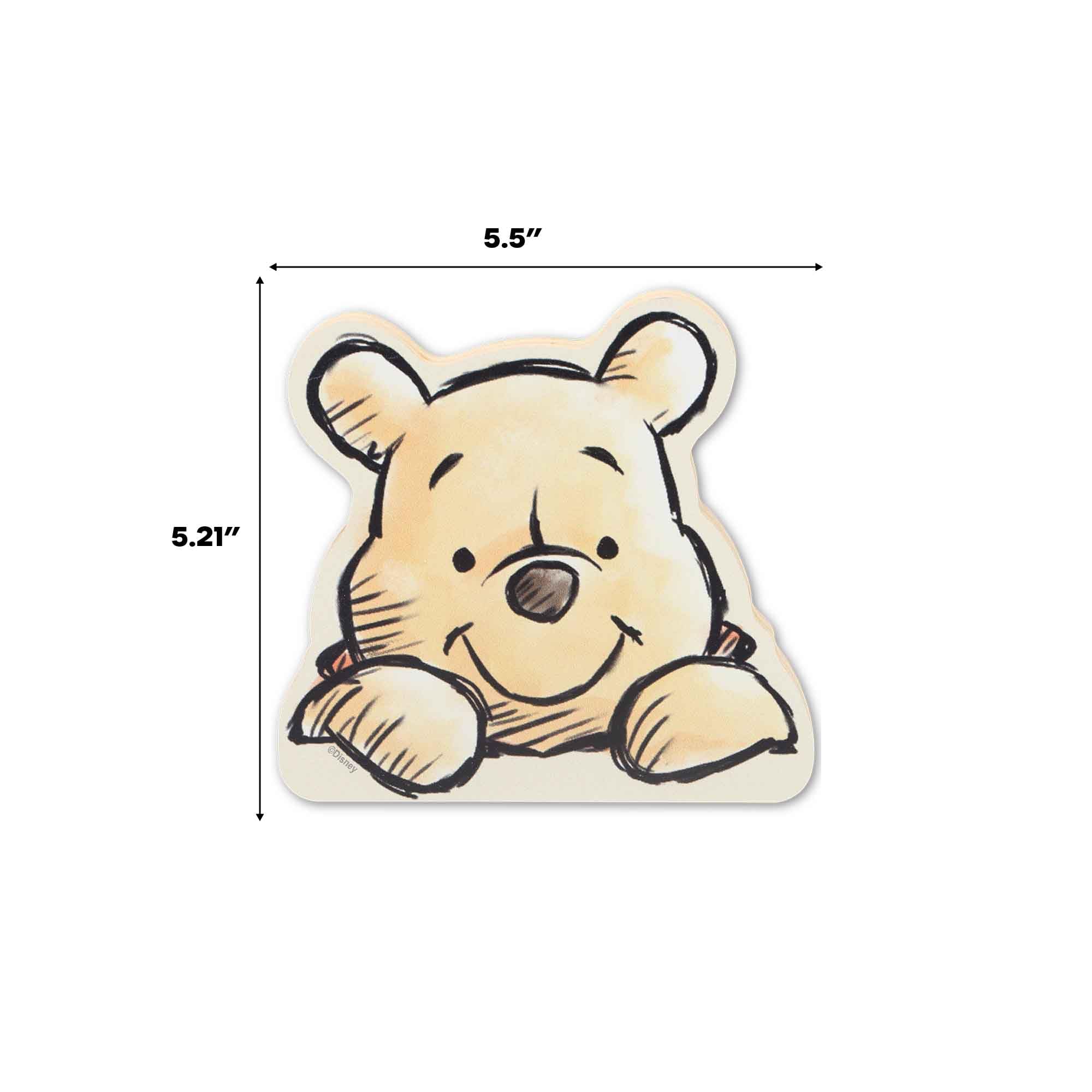 Disney Winnie the Pooh Shelf Sitter Decor - Adorable Pooh Wood Block Tabletop Decoration for Home