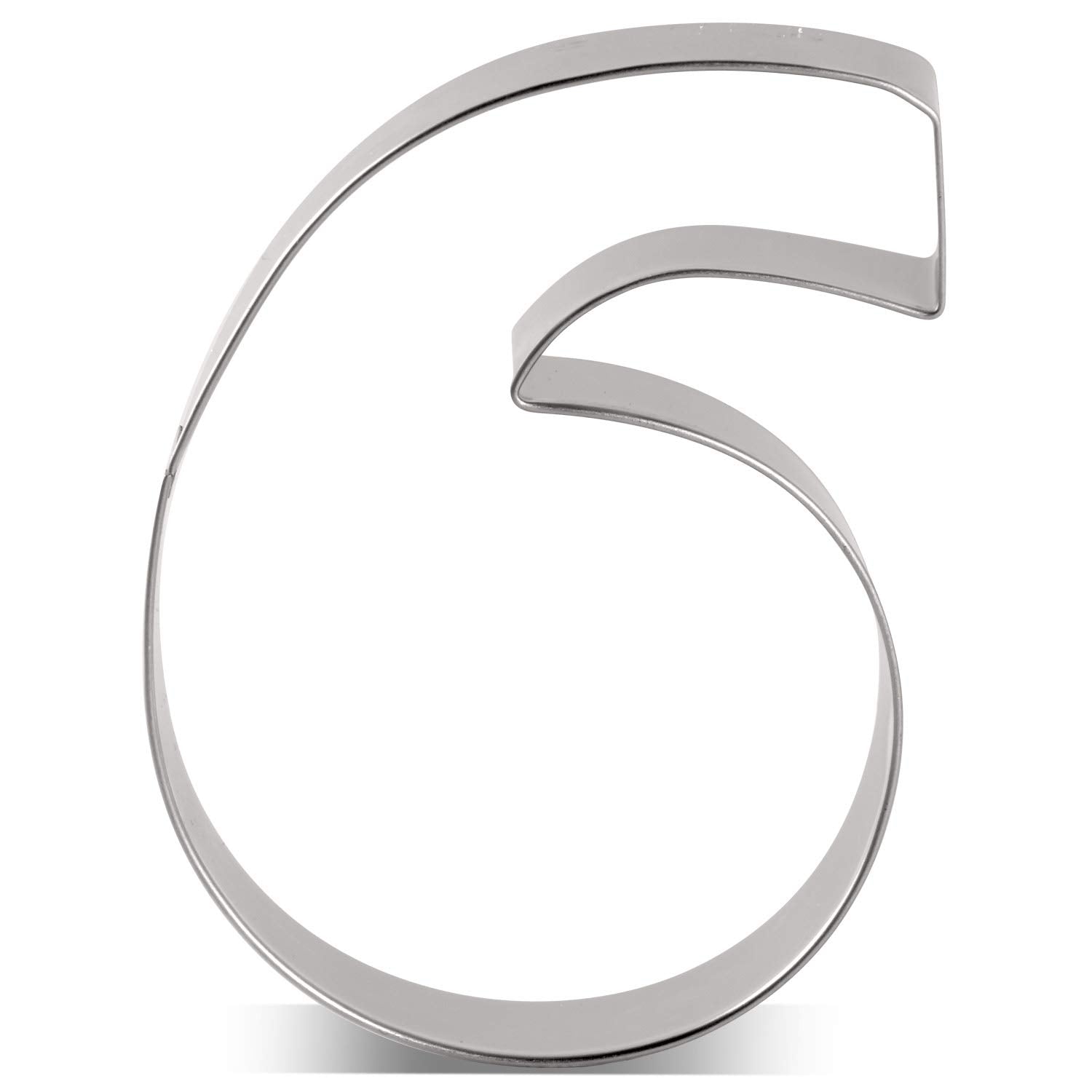 Liliao Number 6 Cookie Fondant Biscuit Cutter For Birthday/Anniversary/Special Day - 2.7 X 3.6 Inches - Stainless Steel
