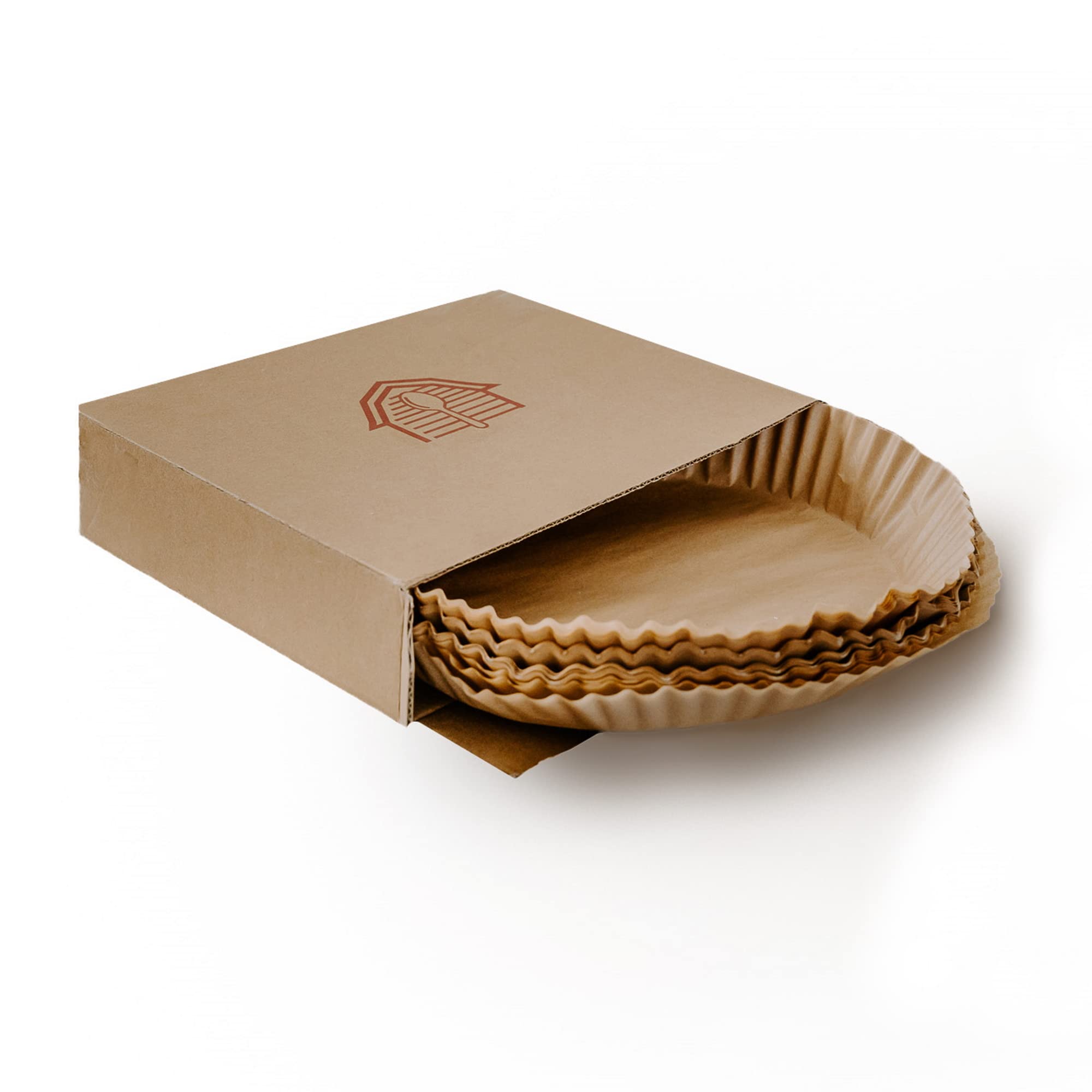 Bakebarn Parchment Paper For Pie Weights And Pans, Plastic Free Packaging, Pre Formed Fit 8,9,10 Inch Dish, Natural Unbleached F