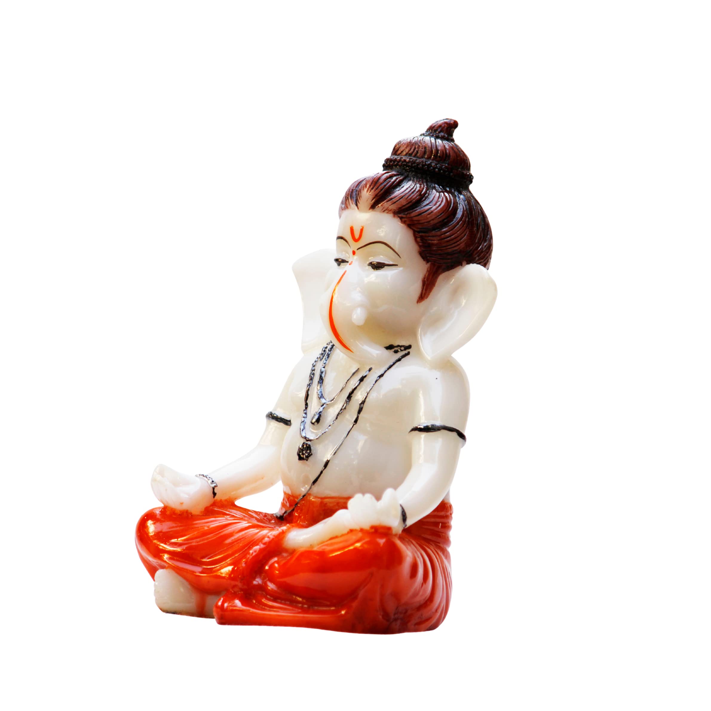 Miss Peach Lord Ganesh Ji Idol Ganesha Murti For Home Office Dcor,Orange