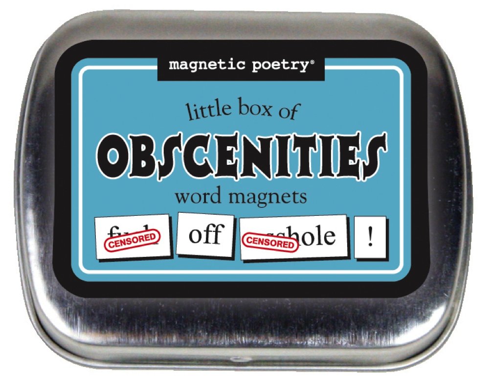 Magnetic Poetry - Little Box Of Obscenities Kit - Words For Refrigerator - Write Poems And Letters On The Fridge - Made In The U