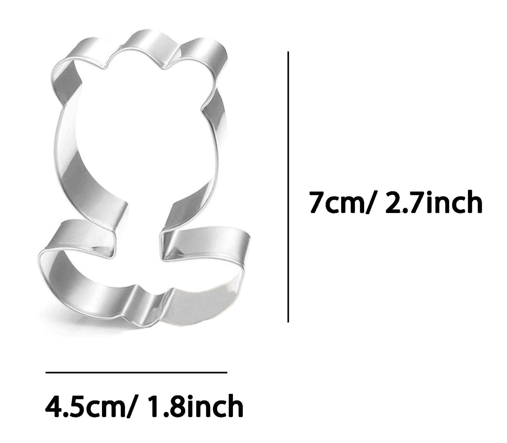 Wjsyshop Cartoon Flower Cookie Cutter Stainless Steel