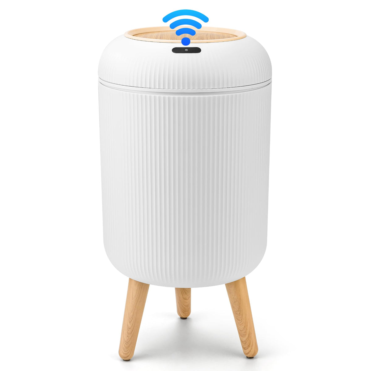 Pukomc Smart Sensor Wastebasket, Convenient And Hygienic Easy To Use, Technology Sensor Waterproof Wastebasket Plastic Wastebask
