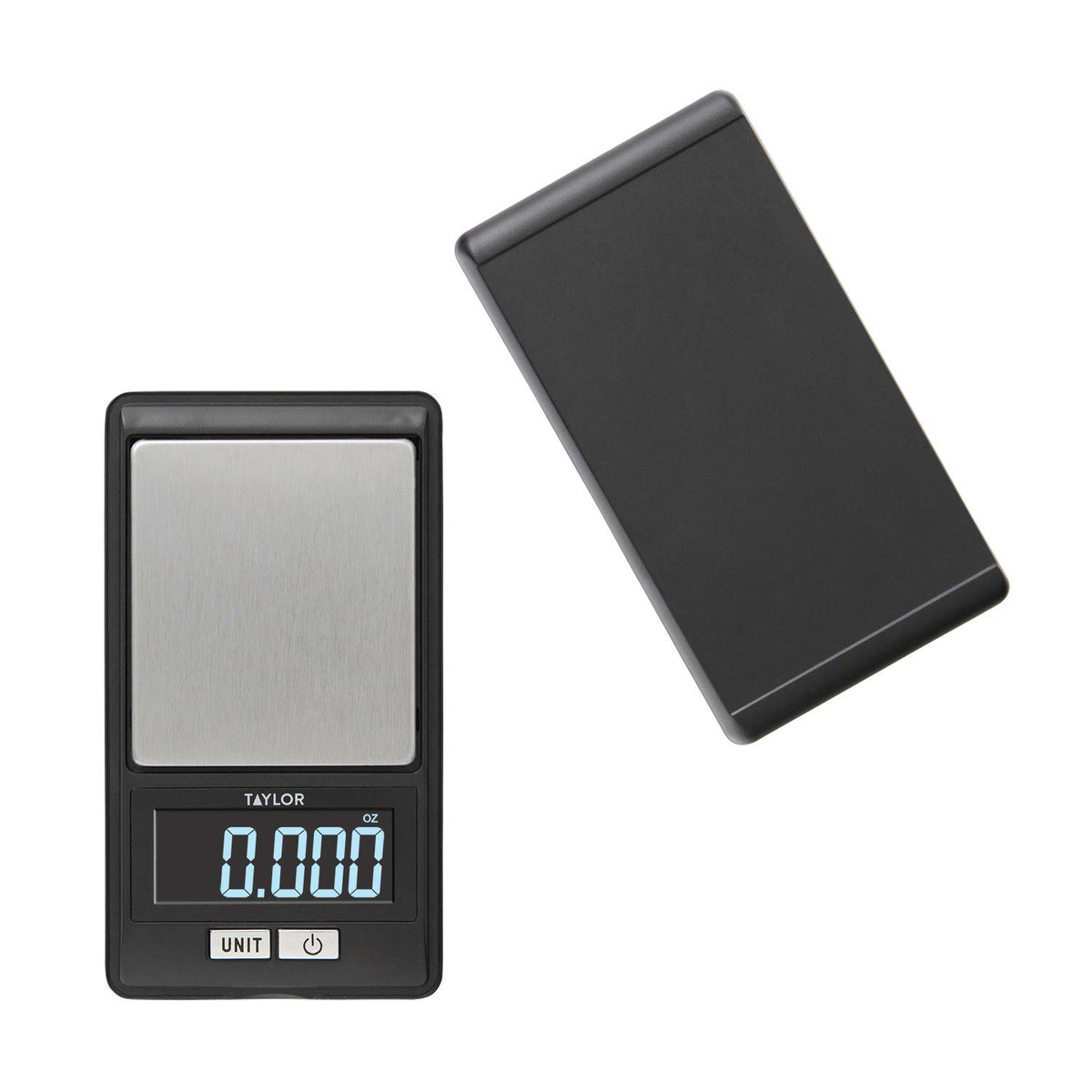 Taylor High-Precision Digital Portioning Scale With Cover, 16Oz/500G, Black