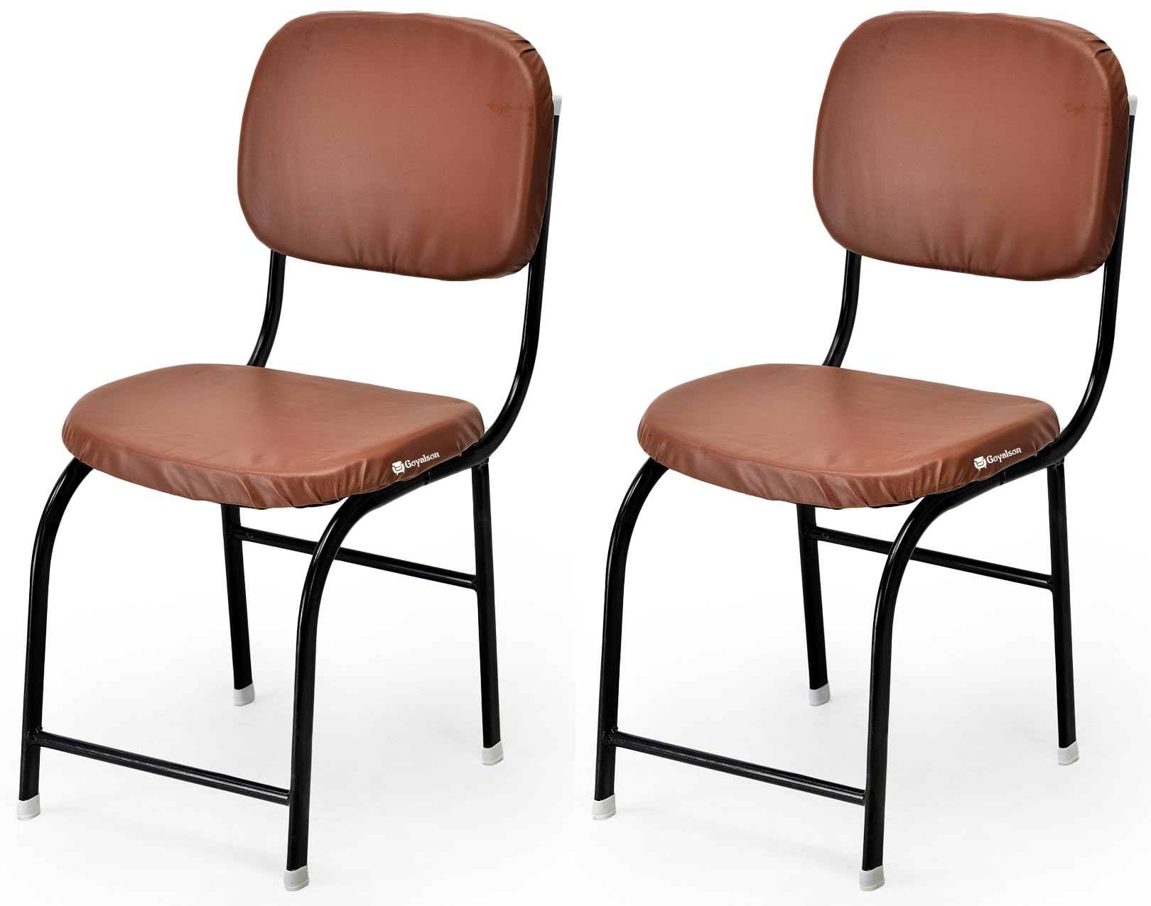 Kithania Office Visitor Chair Home Mesh Study Students Adults Comfortable Chair (2, Brown, Standard)