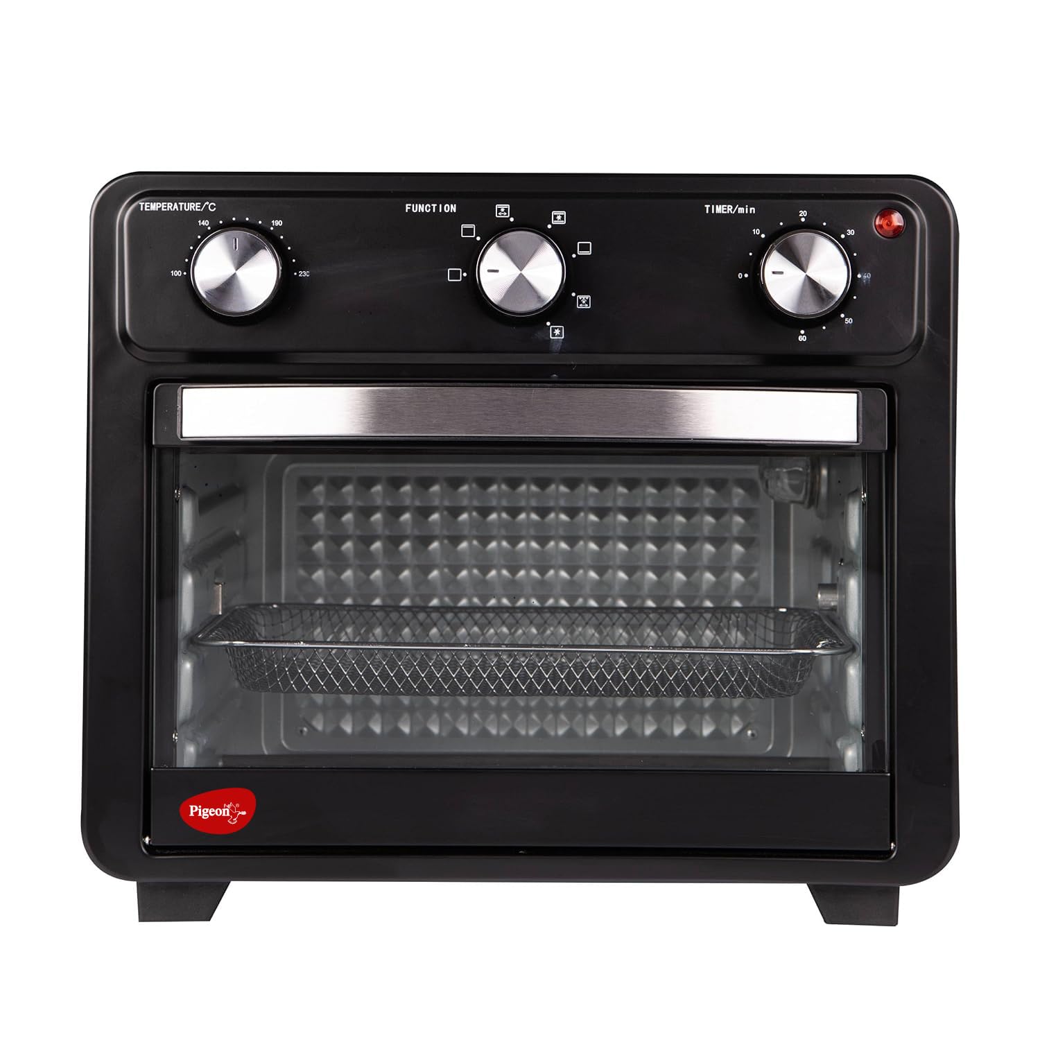 Pigeon By Stovekraft Air Fryer Oven 25L | 2-In-1 Appliance (Otg + Airfryer) | 1400 Watts | Air Fry, Bake, Broil, Toast, Defrost 