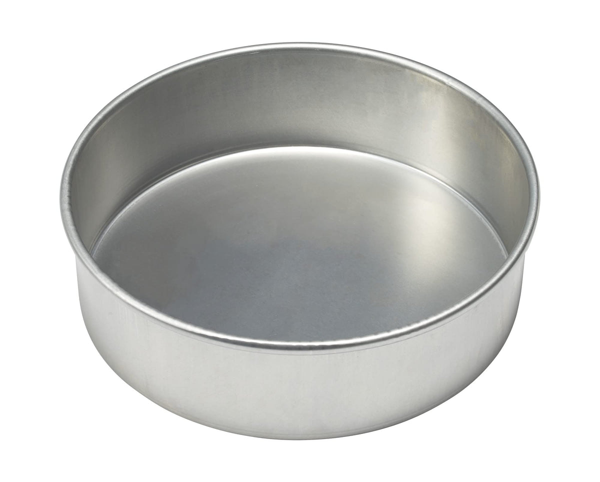Decopac 10 Inch 16 Gauge Aluminum Round Cake Pan, 10'' W X 3'' H, Made From Premium, Hardened Aluminium Alloy For Superior Durab