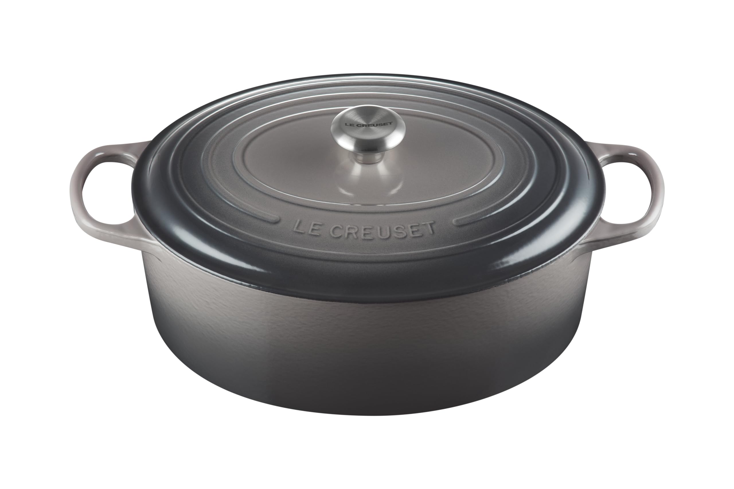 Le Creuset Enameled Cast Iron Signature Oval Dutch Oven, 9.5 Qt., Oyster