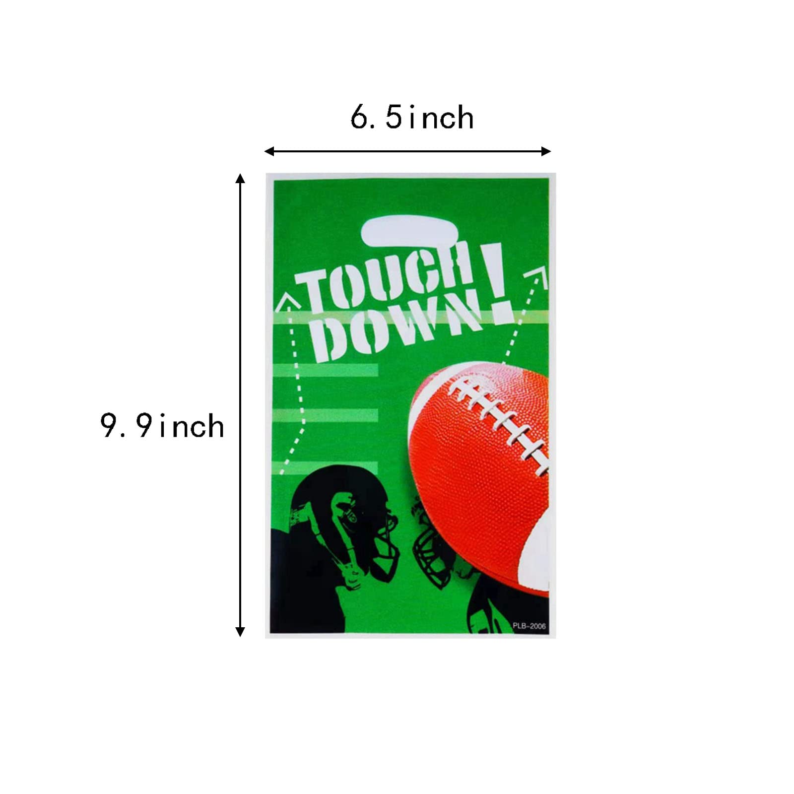 Allpick 30Pcs Football Party Favors Bags Rugby Treat Candy Bags For Kids Birthday Football Theme Party