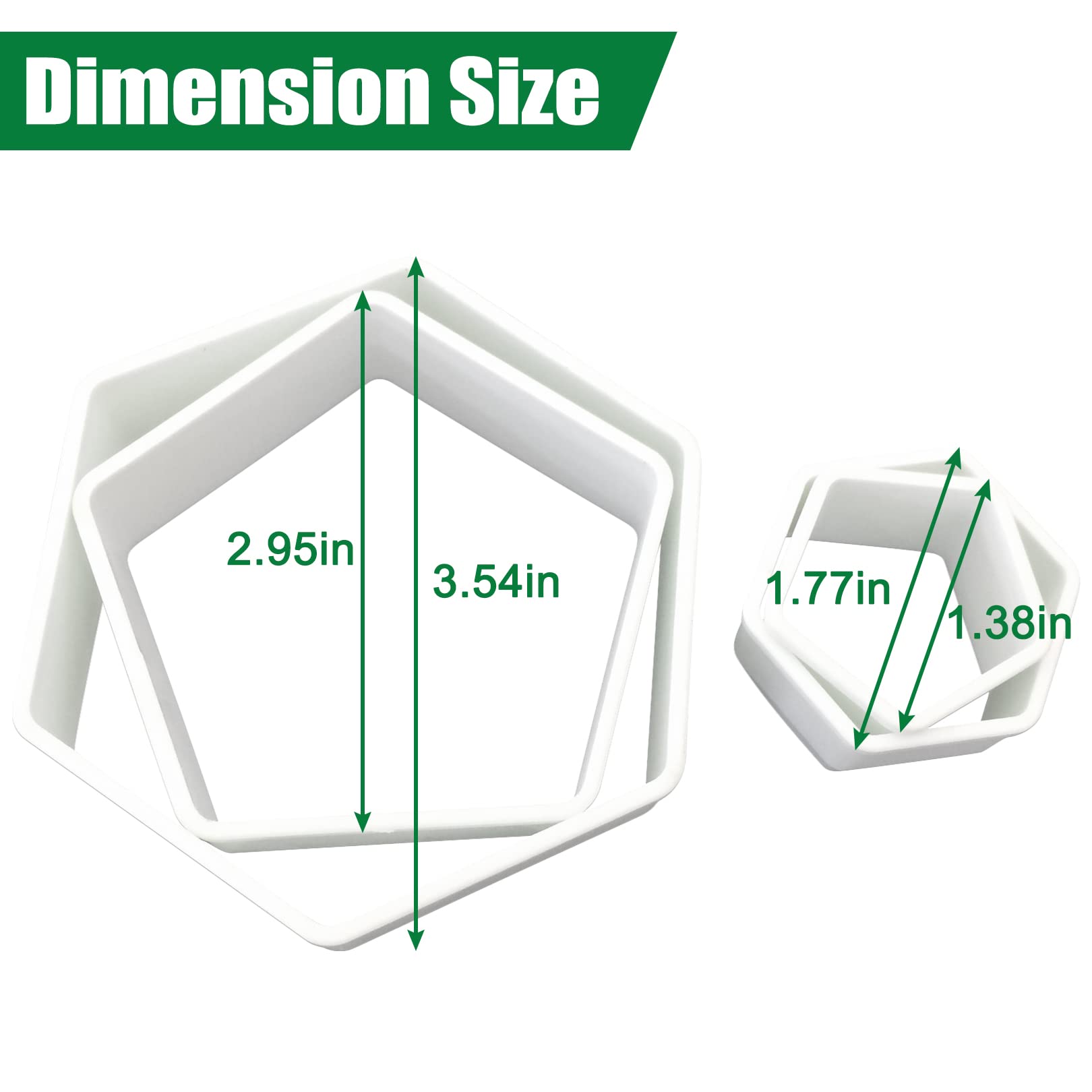 4Pcs Soccer Cookie Cutter Set Hexagon Cookie Cutter Plastic Soccer Cookie Cutters Shapes Football Biscuit Cutters For Baking Mou
