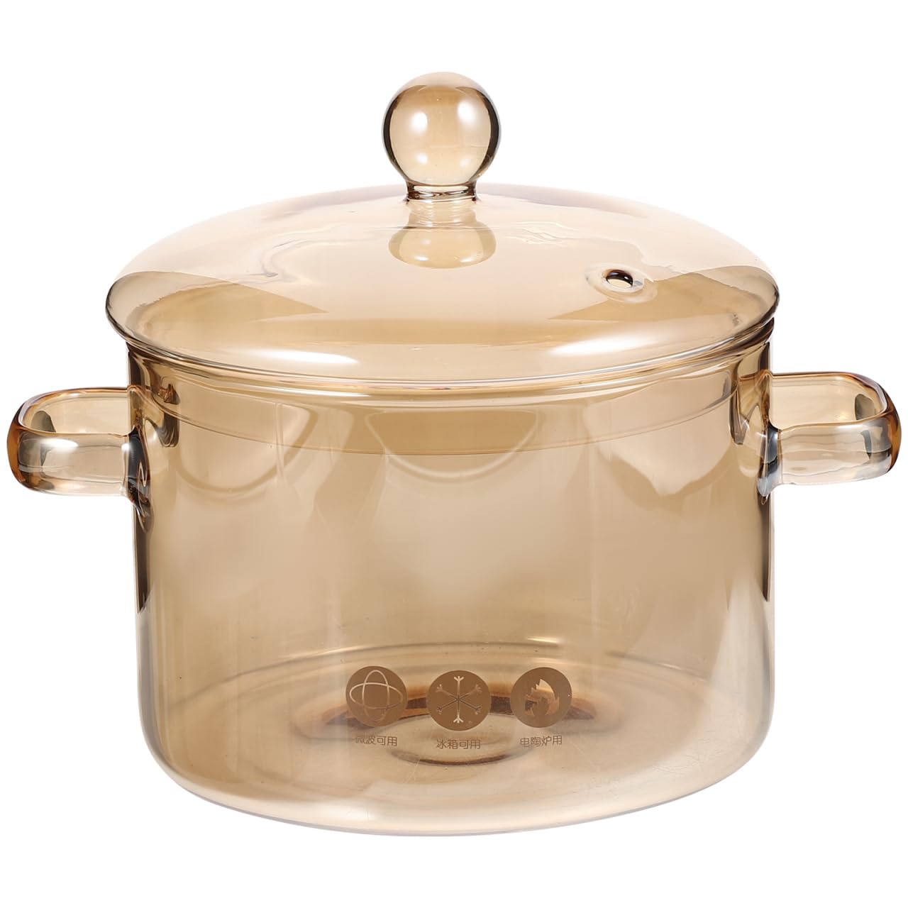 Vaguelly Glass Pot, Clear Glass Cooking Pot Saucepan With Lid, 1500Ml Simmer Pot Stew Pot Microwave Stove And Dishwasher Safe Do