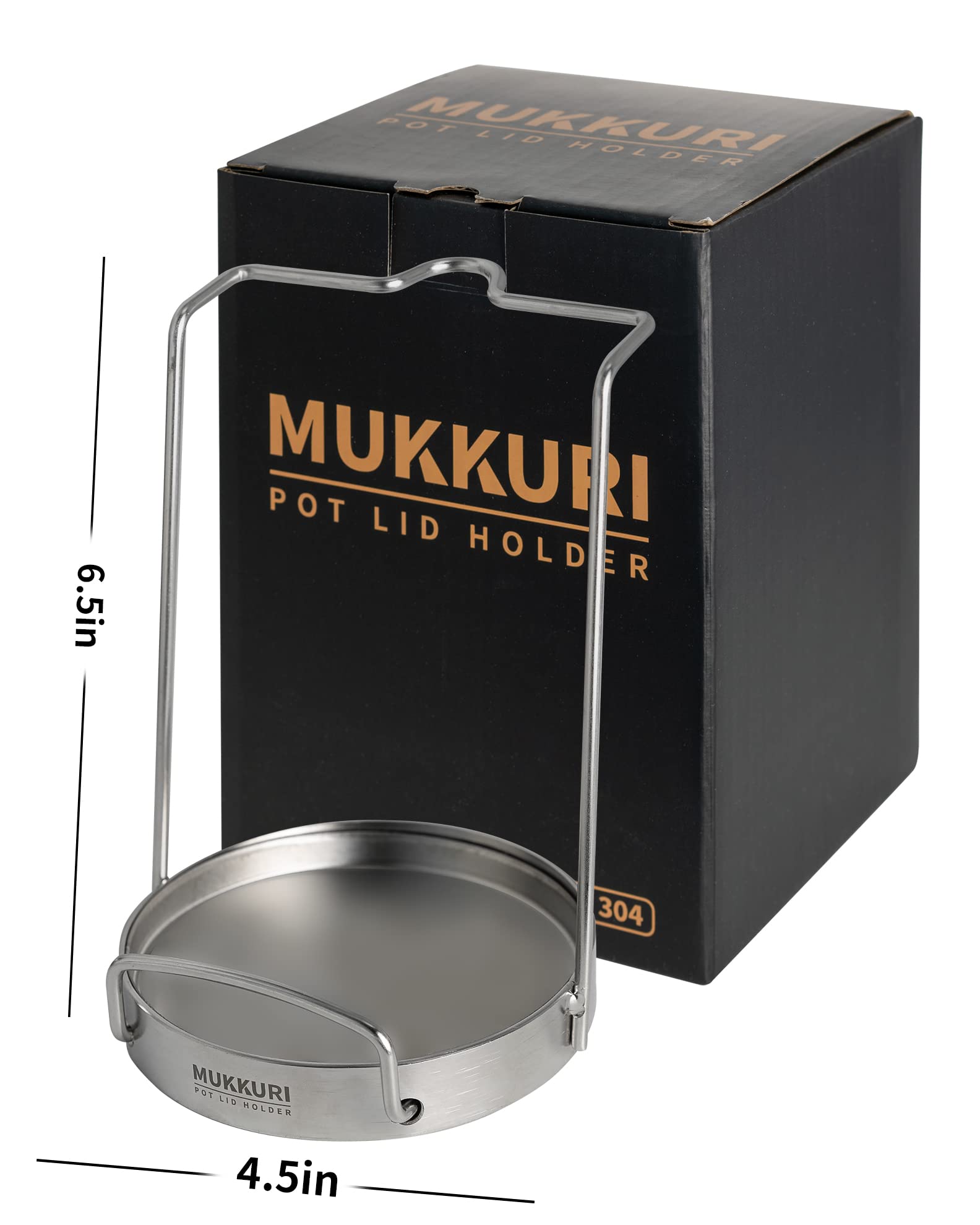 Mukkuri Pot Lid Organizer, Pot Lid Holder 304 Stainless Steel Pot Lid Stand,Lid And Spoon Rest Cutting Board Holder,Pot Lid Rack