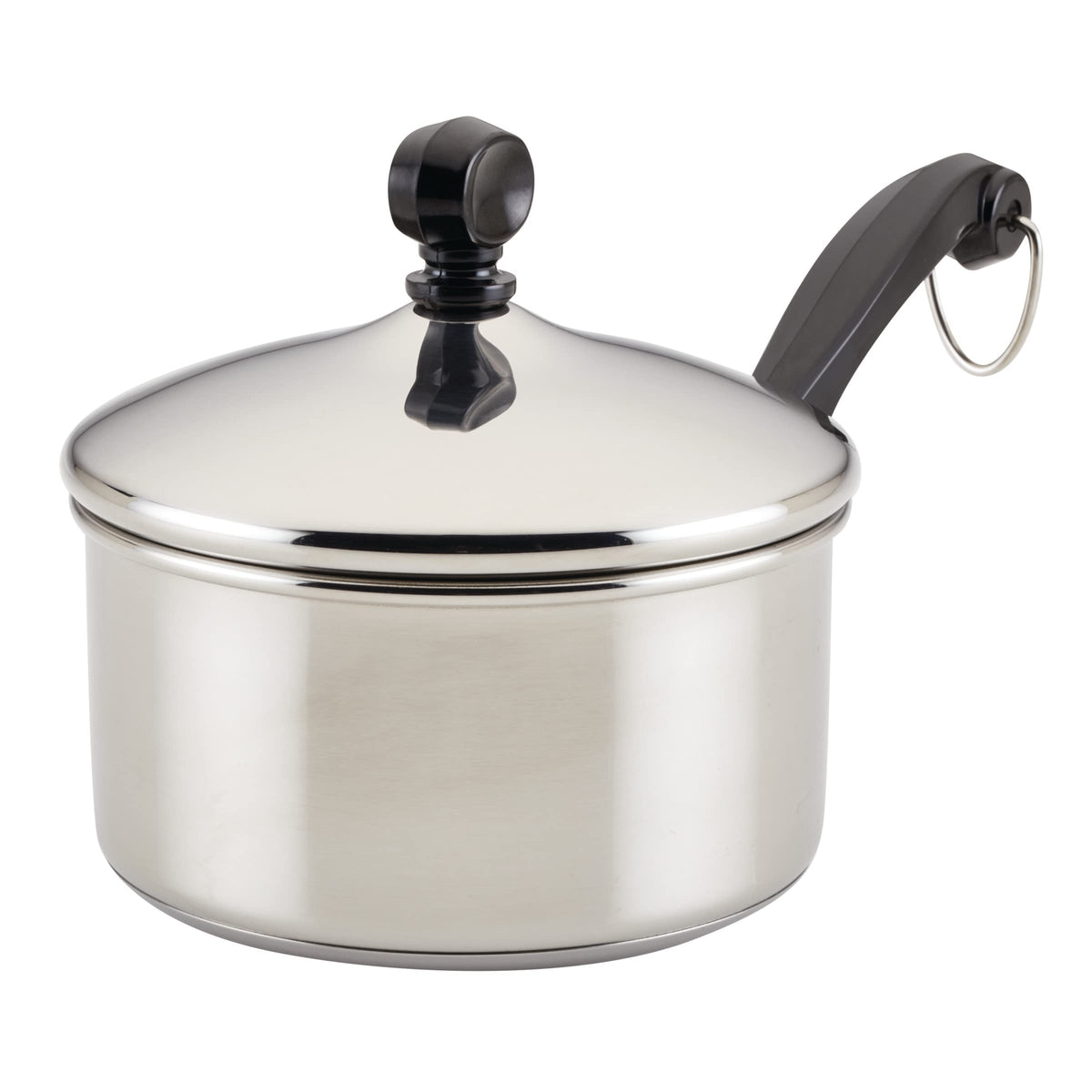 Farberware Classic Stainless Steel Sauce Pan/Saucepan With Lid, 1 Quart, Silver,50000,11.2''D X 6.3''W X 4.4''H