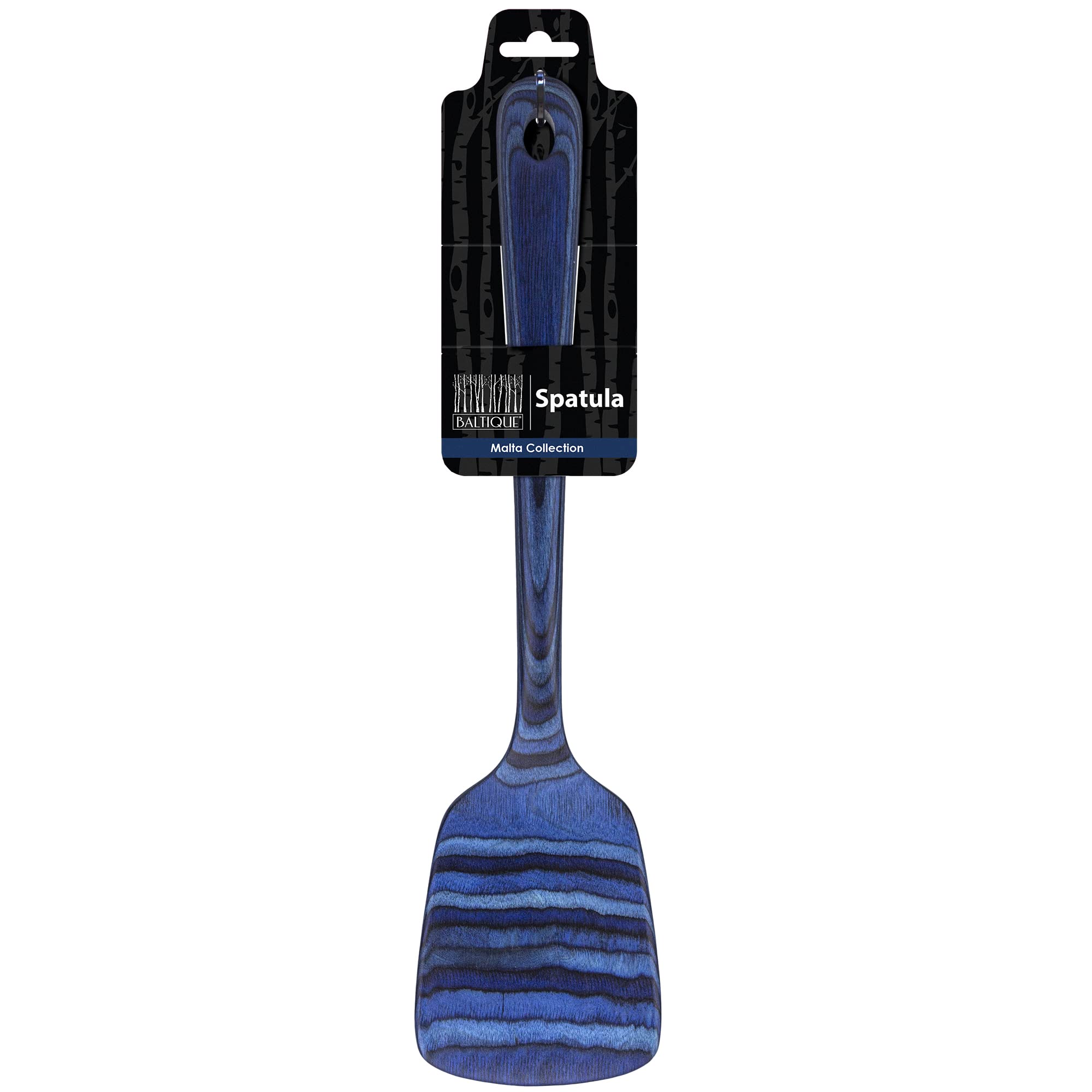 Baltique Malta Collection 12-1/2'' Wooden Spatula, Safe For Nonstick