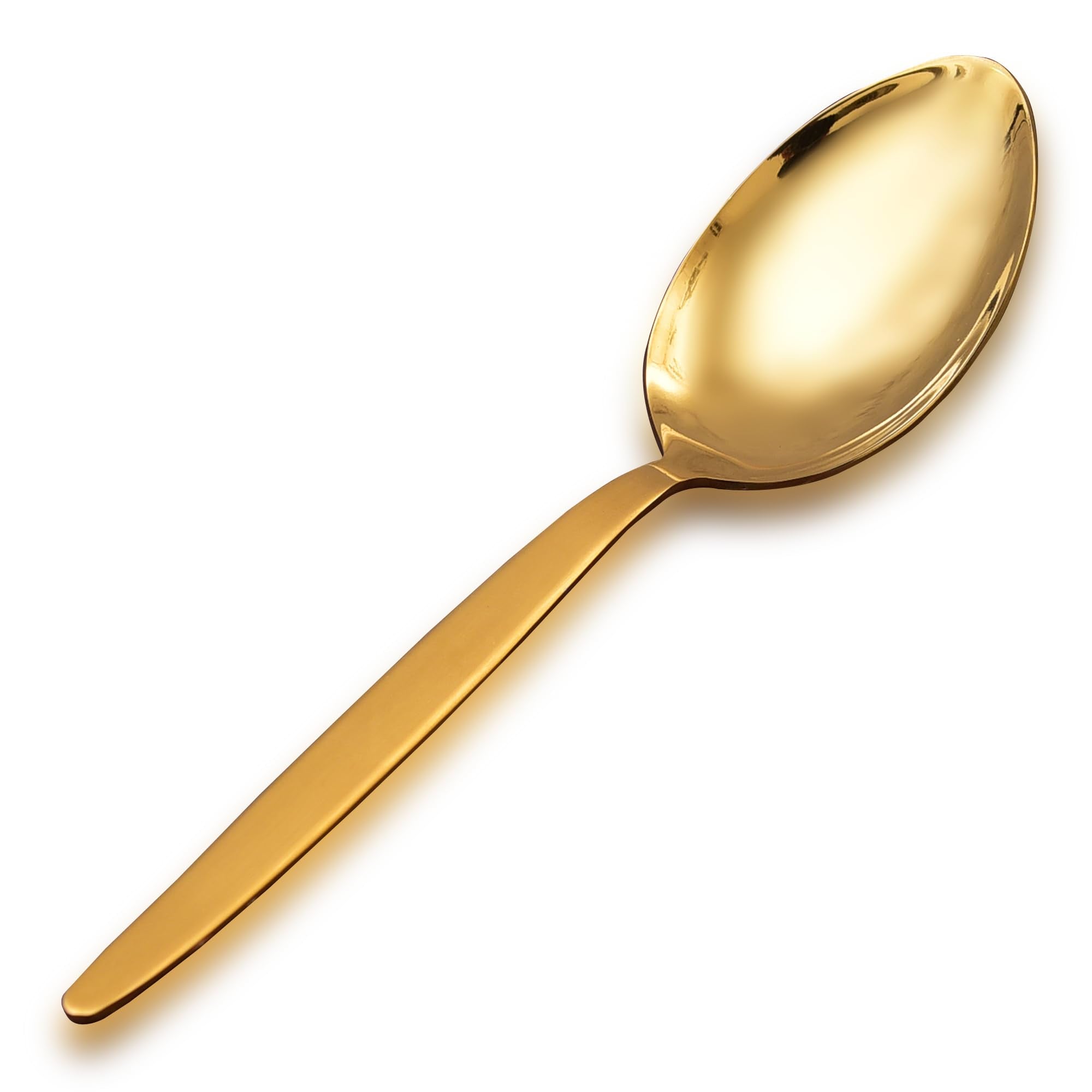 Bnazind Kunz Spoons | Gold Serving Spoon 18/10 Stainless Steel Titanium Shiny Golden Basting Spoon | Plating Spoons - Daily Chef