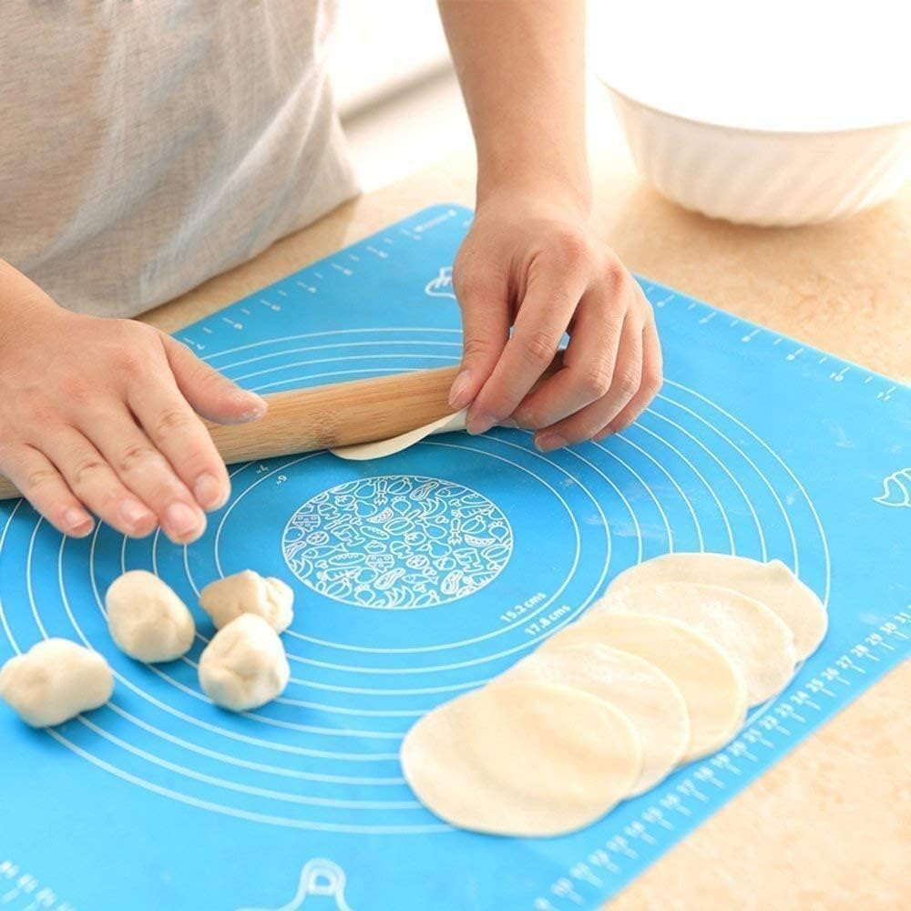 Aadhik Silicone Baking Mat Chapati Atta Kneading Mat Non-Stick Fondant Rolling Mat Stretchable For Kitchen Roti Chapati (Baking
