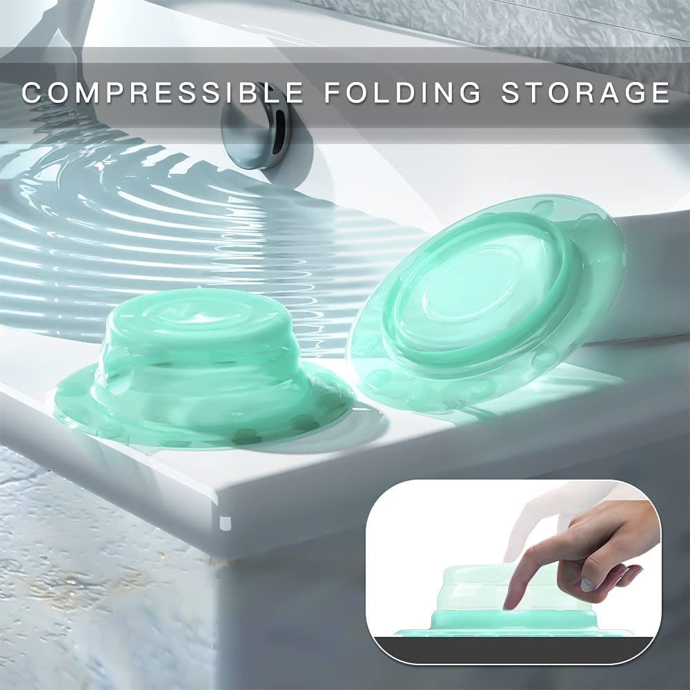 Musmu Bathtub Overflow Drain Cover,Foldable Tub Stopper With Deeper Bath