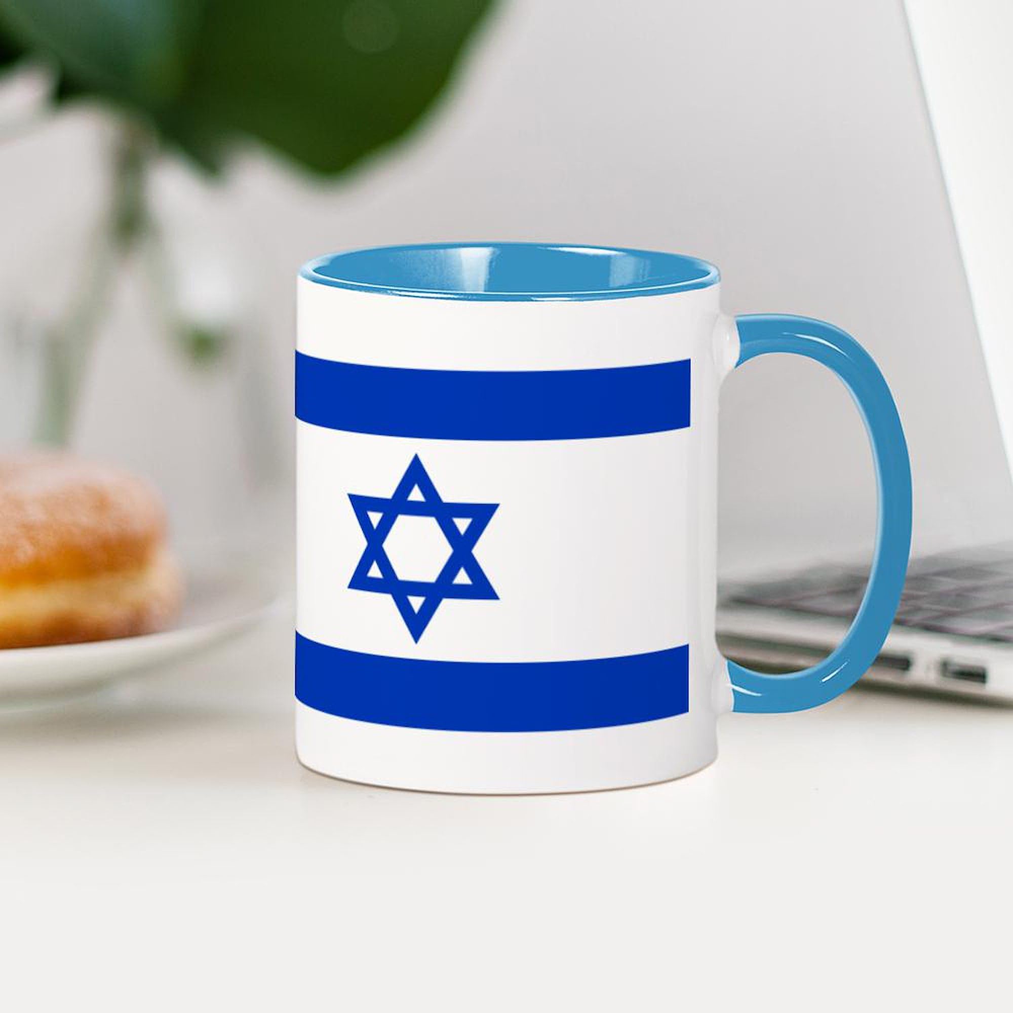 CafePress Israeli Flag Mug 11 oz (325 ml) Ceramic Coffee Mug