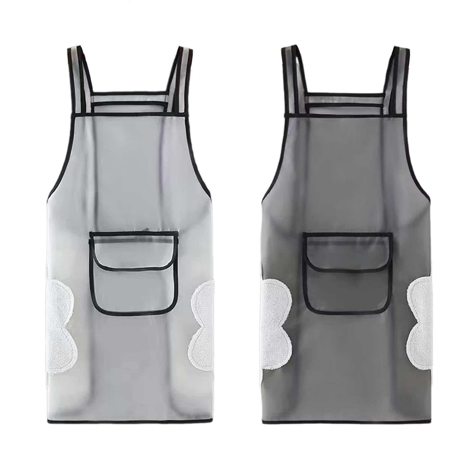 Clovrix Tpu Apron Hand Wipe Cloth And Pocket Haircut Apron For Woman Man Washing Bbq 68Cmx90Cm|Aprons|Kitchen Linens|Home Furnis
