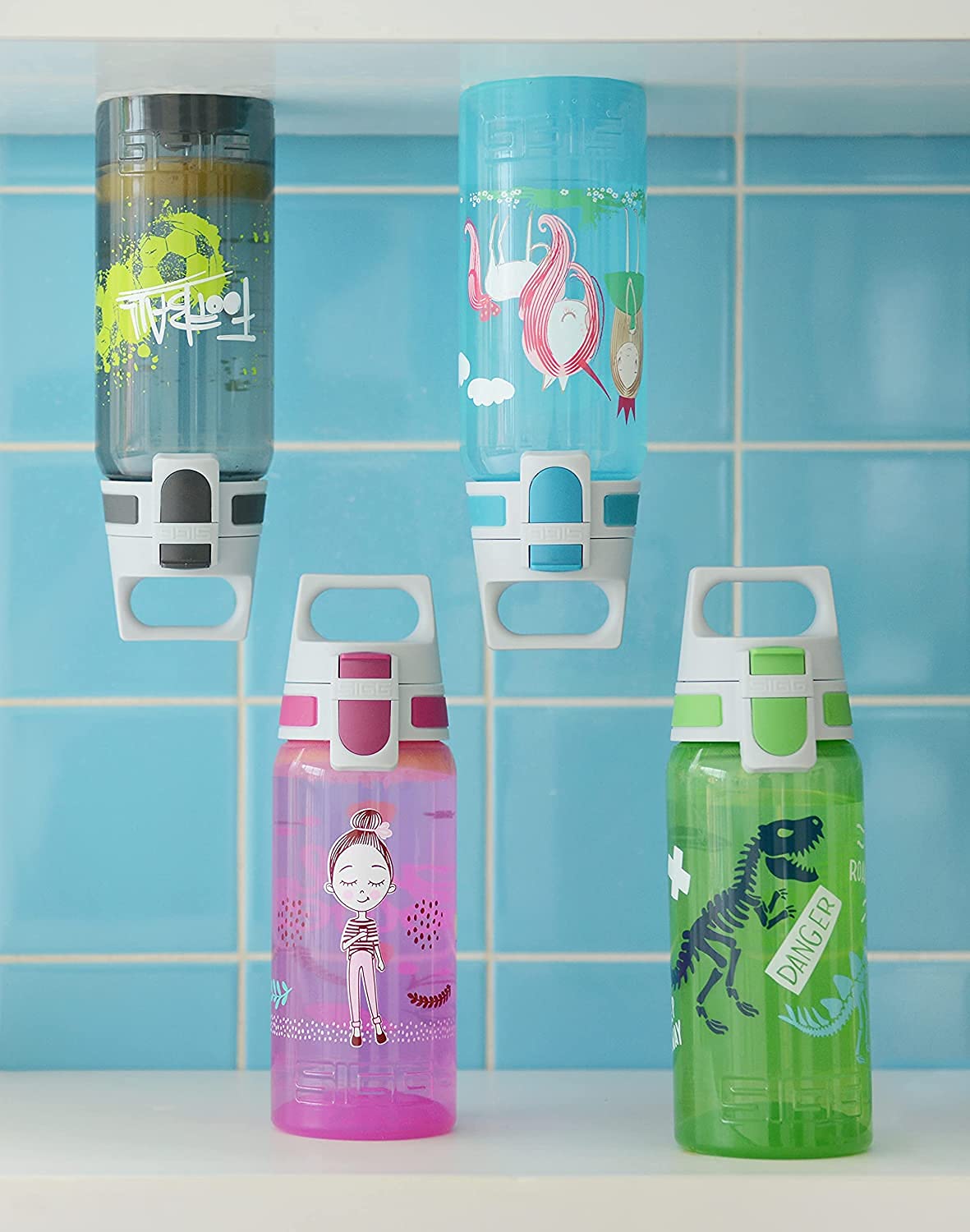Sigg - Kids Water Bottle - Viva One Football Tag - Suitable For Carbonated Beverages - Leakproof - Dishwasher Safe - Bpa Free -