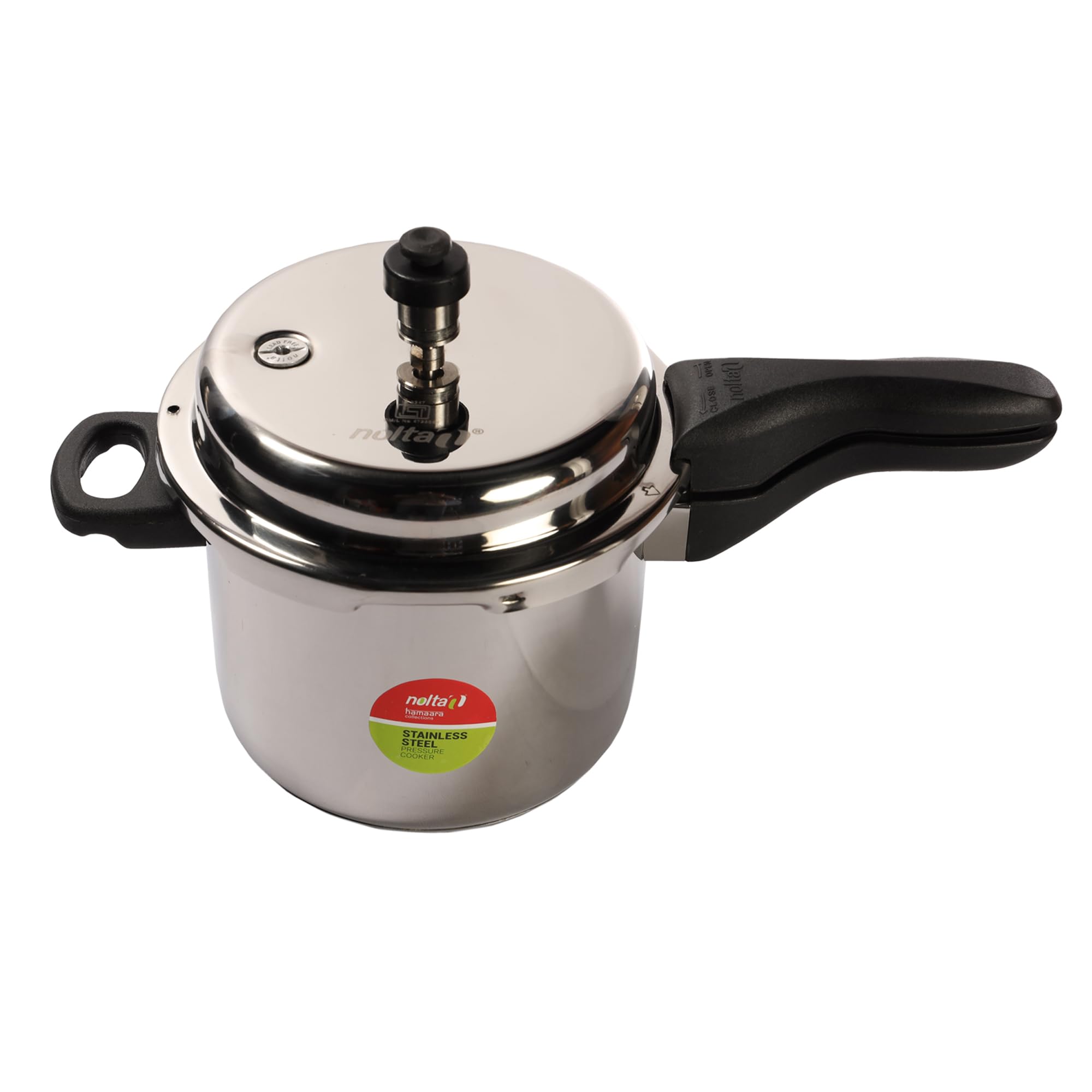 Nolta Hs Delight 3L Pressure Cooker, Isi Certified Safety, 5 Year Warranty, Stainless Steel Material With Faster Cooking & Saves