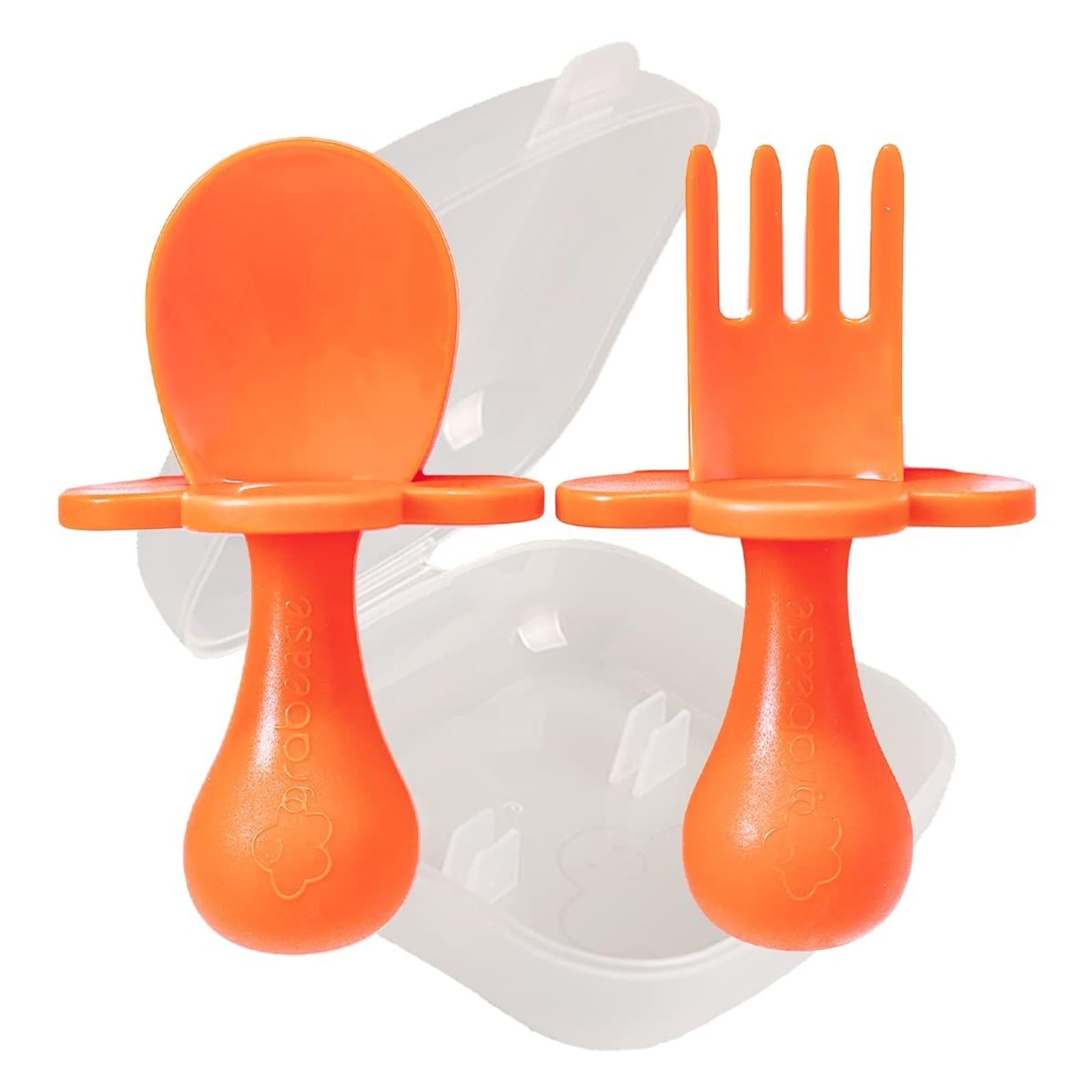 Grabease Toddler Silverware Toddler Spoons and Forks Baby Silverware Baby For and Spoons, BPA-Free & Phthalate-Free for Baby & T