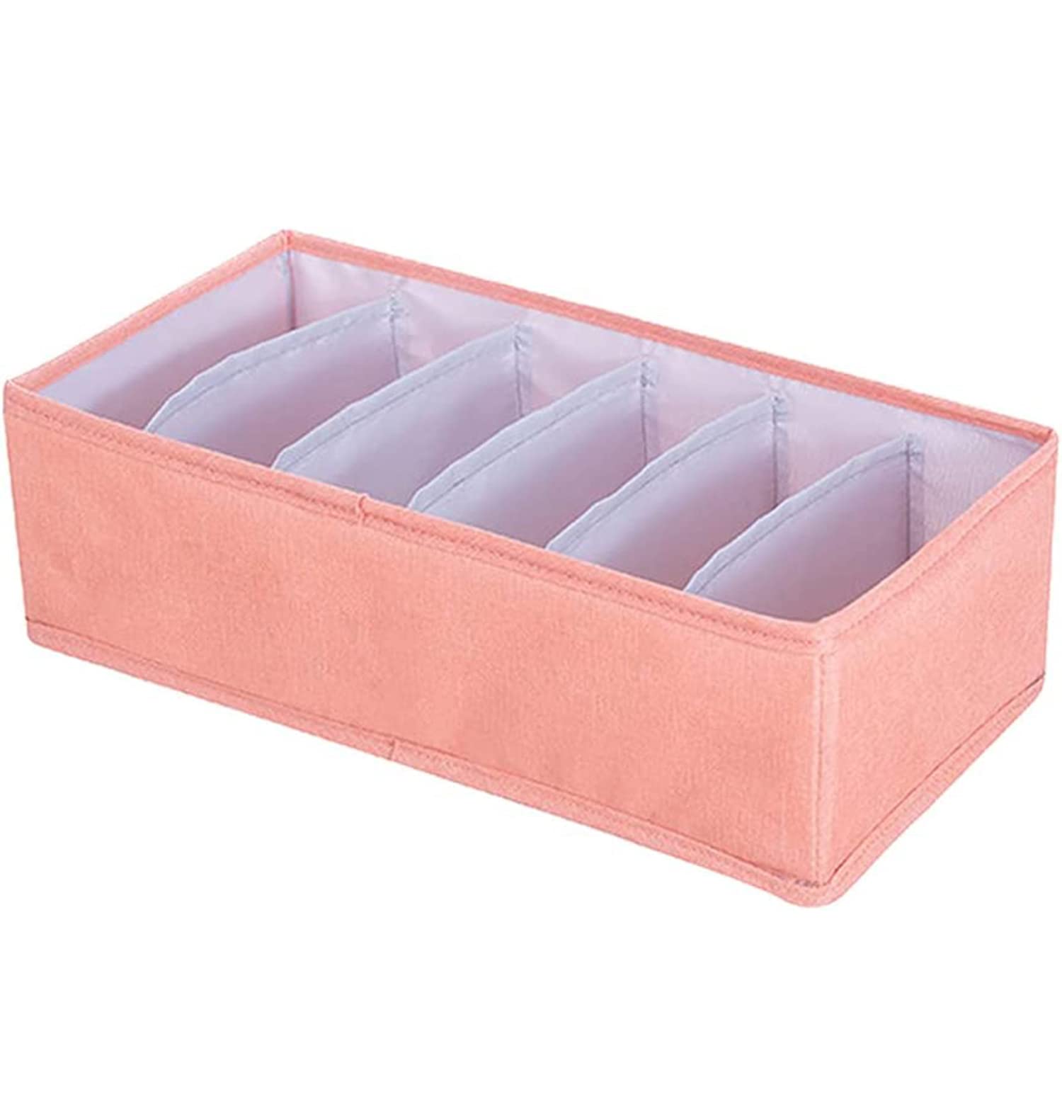 House Of Quirk Storage Box, Wardrobe Clothes Organizer, 6 Grids Closet Organizers, Foldable, Save Space Clothing Storage Bins, P