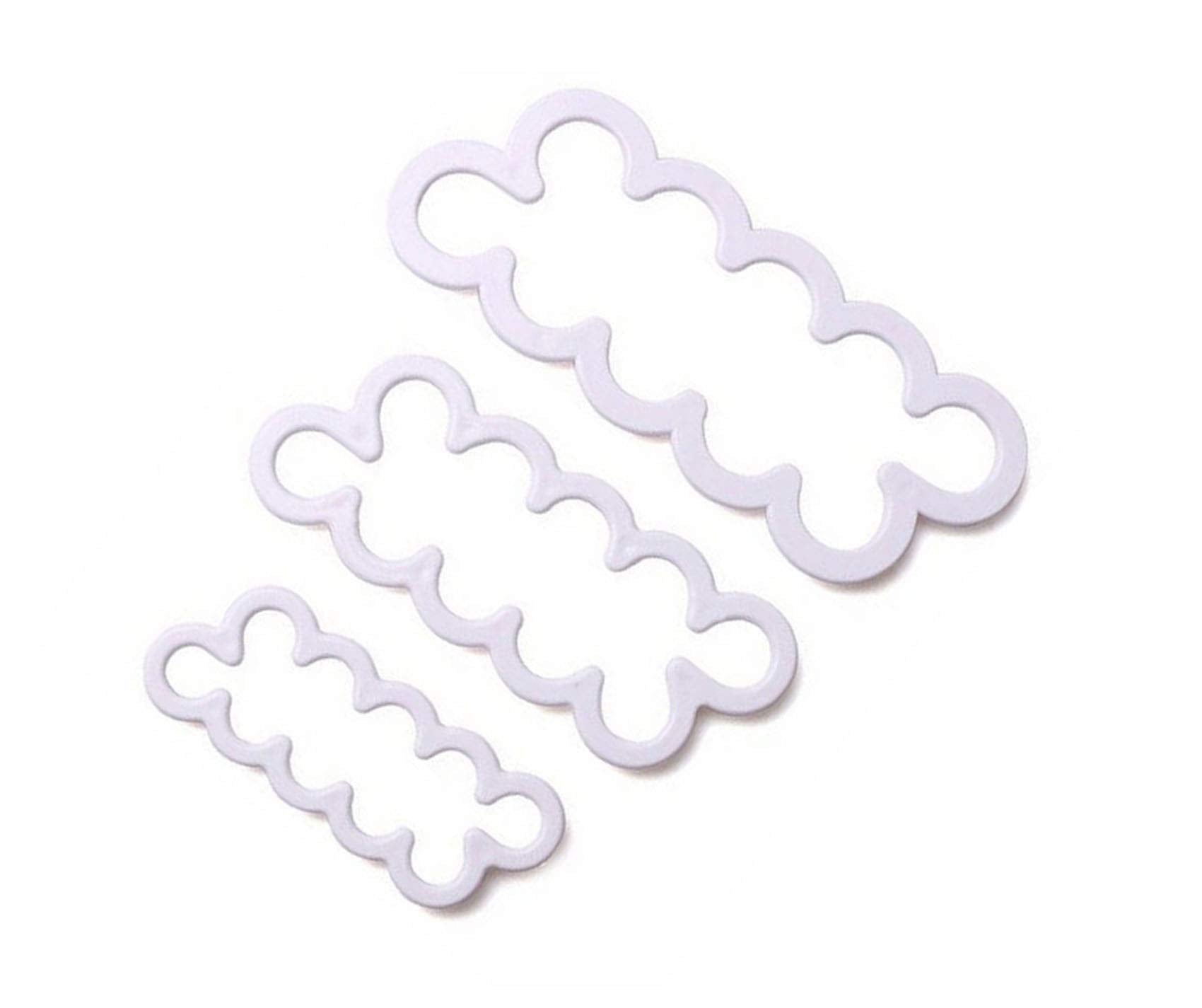 Zdywy 3Pcs 3D Rose Flower Petal Cake Fondant Cookie Cutter Mold Diy Decorating Mould