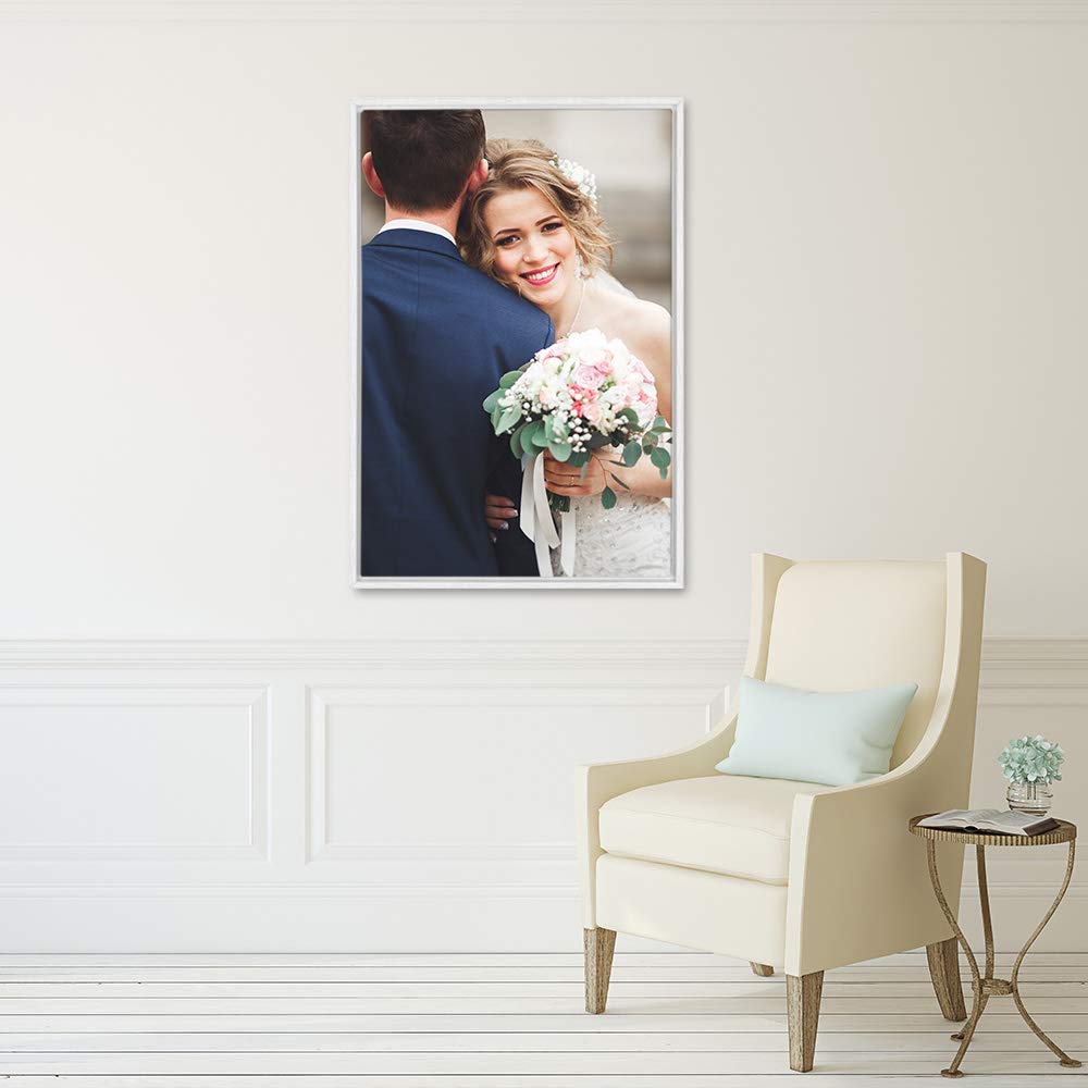Wall26 Framed Custom Canvas Wall Art For Living Room, Bedroom Canvas Prints For Home Decoration Ready To Hang - 24''X36'', White