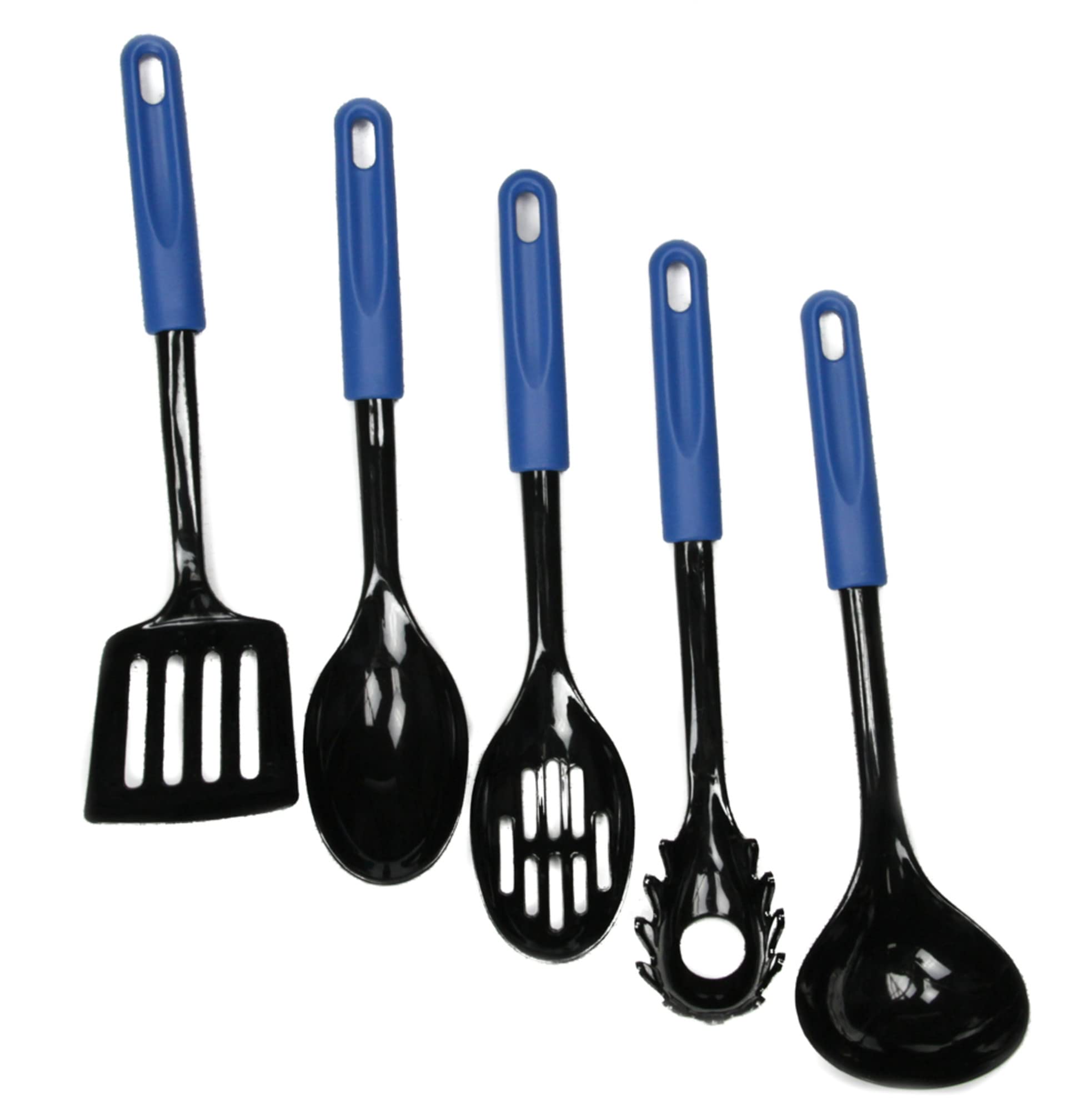 Chef Craft Basic Nylon Basting Spoon, 11.5 Inch, Blue/Black