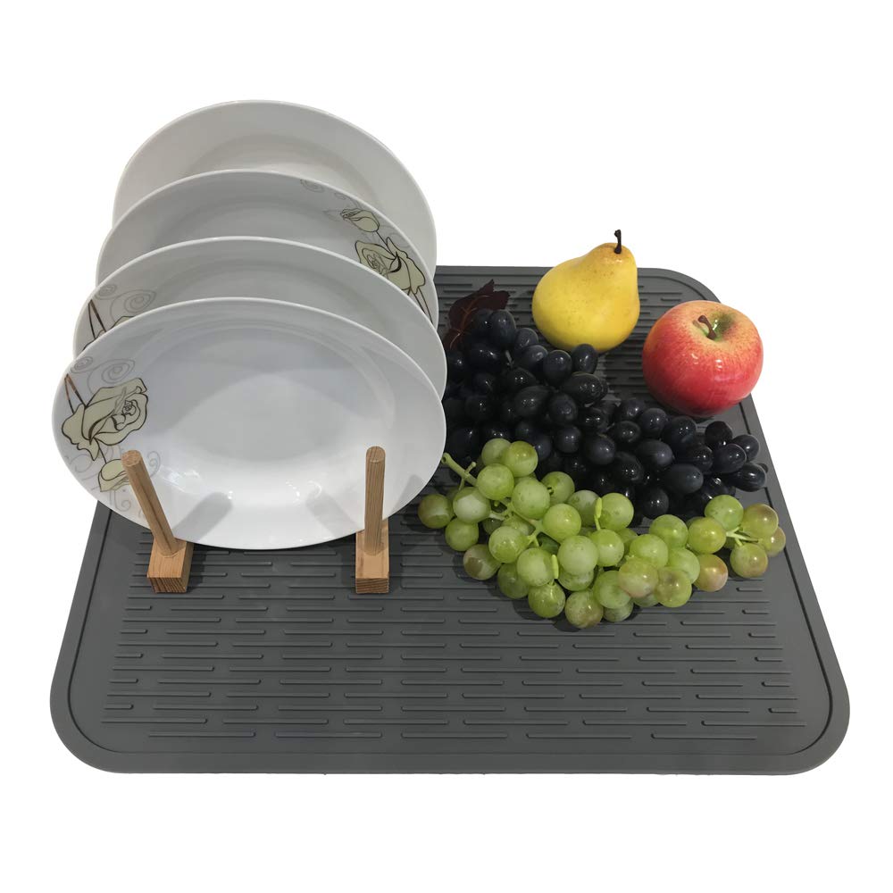 Extra Large Silicone Trivet Heat Resistant Mat 18 ' ' X 16 ' ' Dish Drying Mats Kitchen Counter Rack Sink Drainer Pad Hot Pot Tr