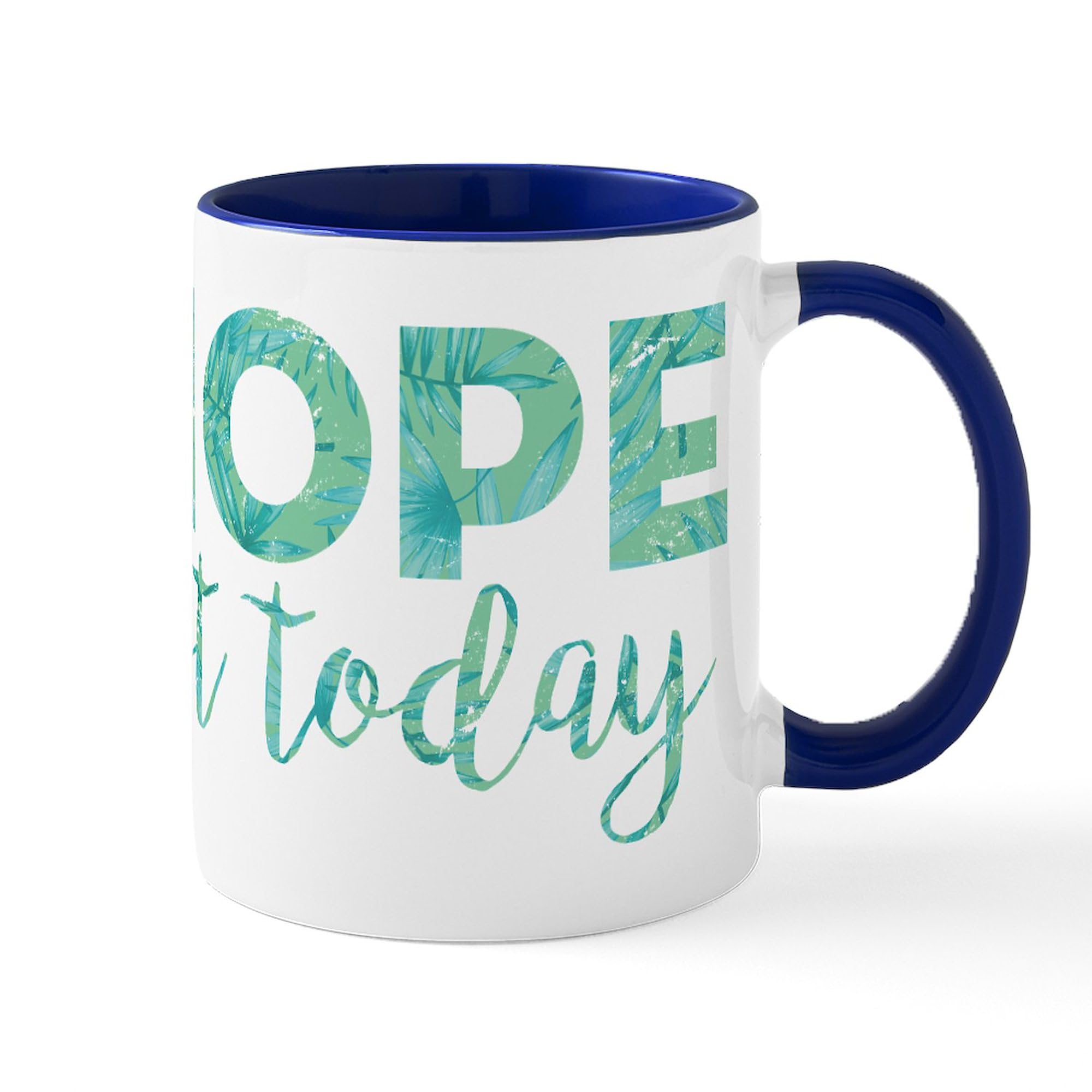 CafePress Nope Not Today Print 11 oz (325 ml) Ceramic Coffee Mug