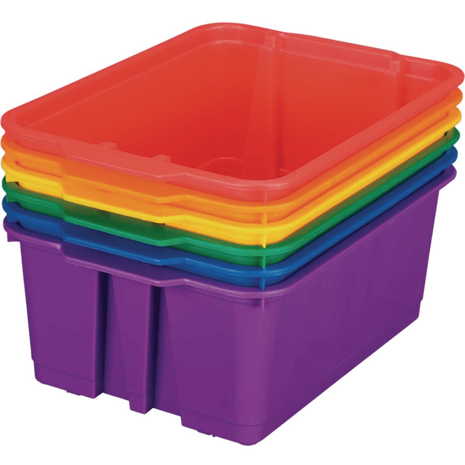 Really Good Stuff Group Colors For 6 - Classroom Stacking Bins - 6 Bins
