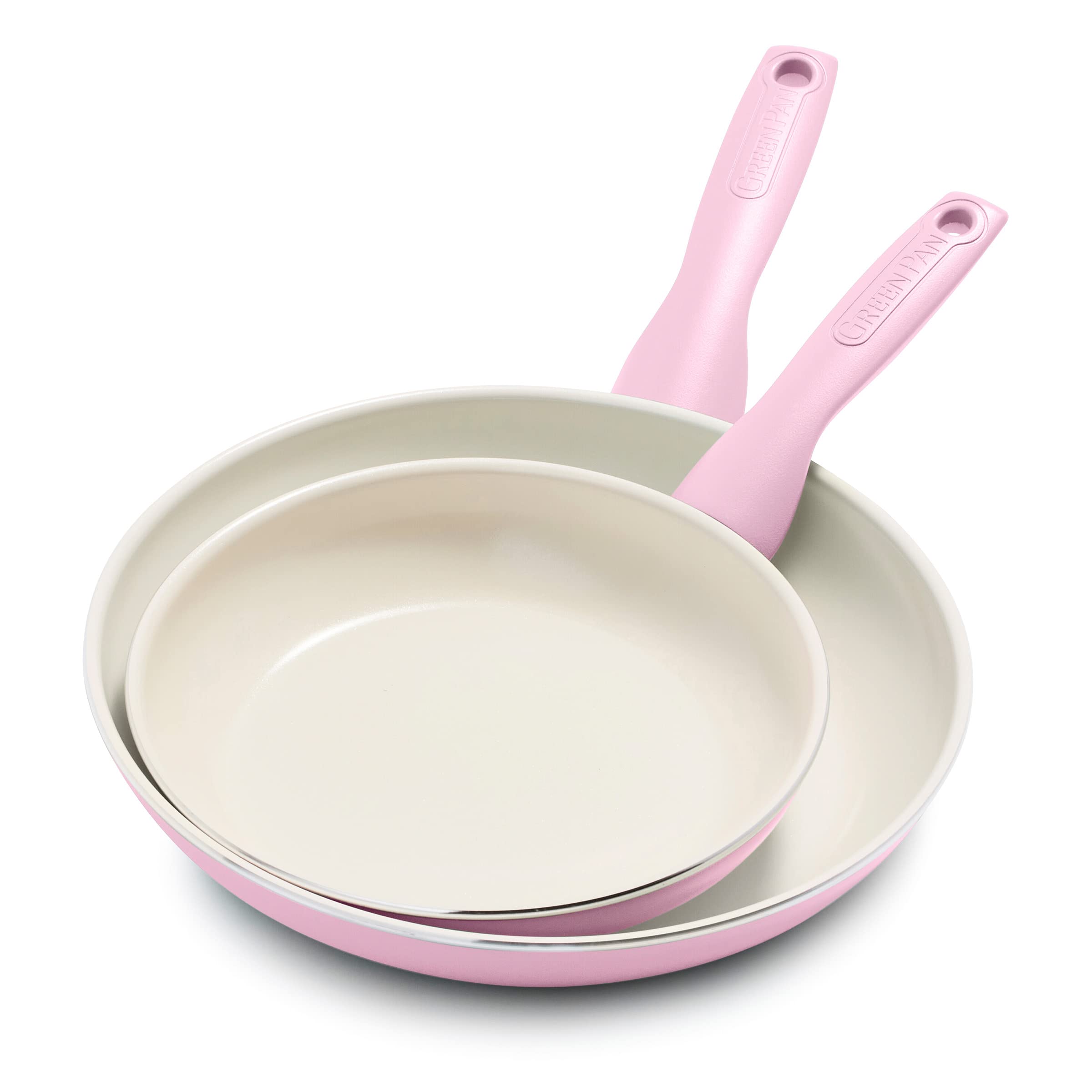 Greenpan Rio Healthy Ceramic Nonstick, 2 Piece Frying Pan, Pink