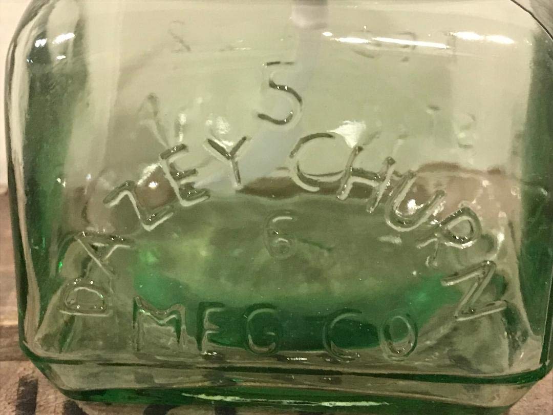 Cwi Collection Green Glass Soap/Lotion Dispenser - Embossed With Dazey Churn Mfg. Co.