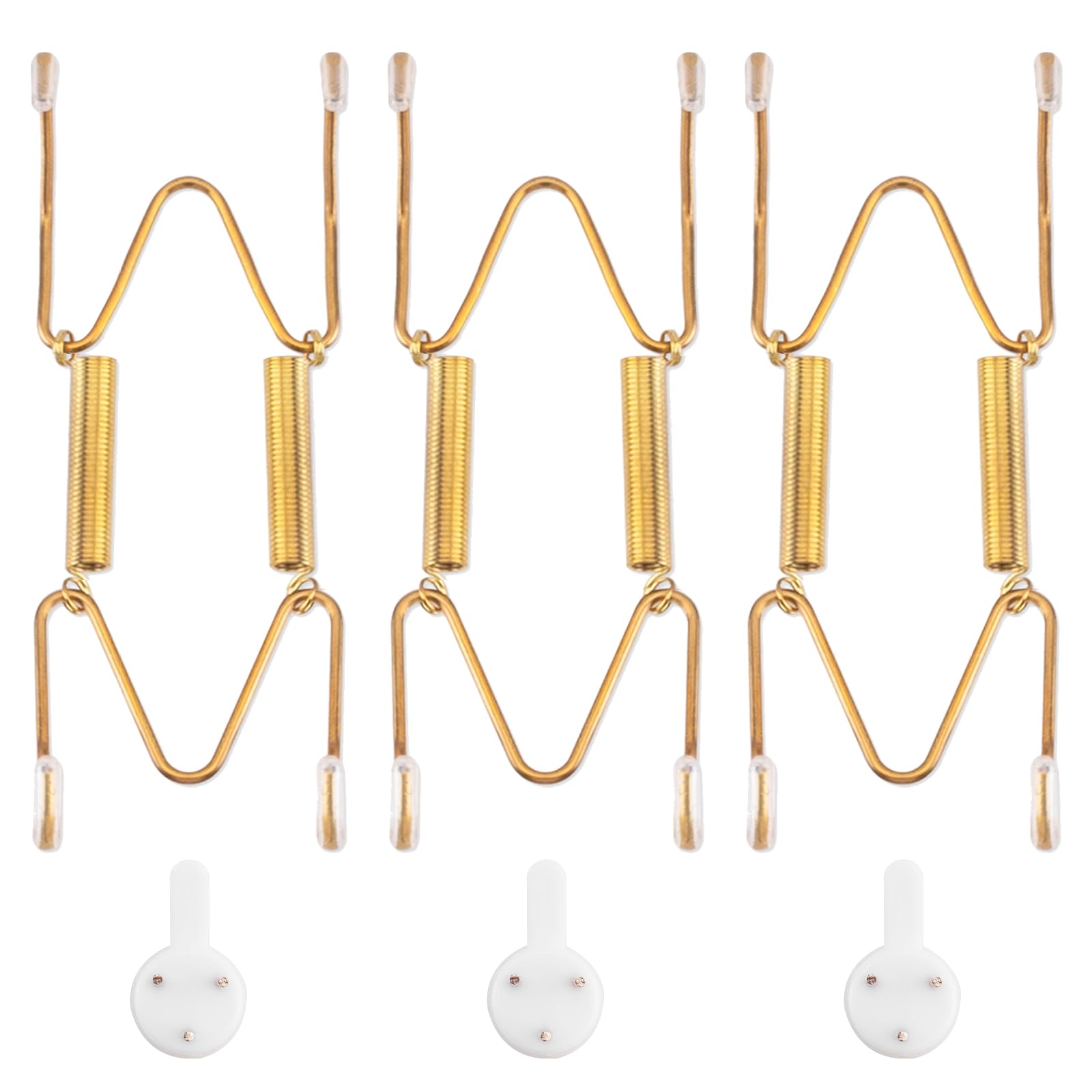 Bilillo 3 Pcak Plate Hangers for The Wall, Suitable for 3.5-4.5 inch Decorative Plate, Stainless Steel Invisible Heavy Duty Wire