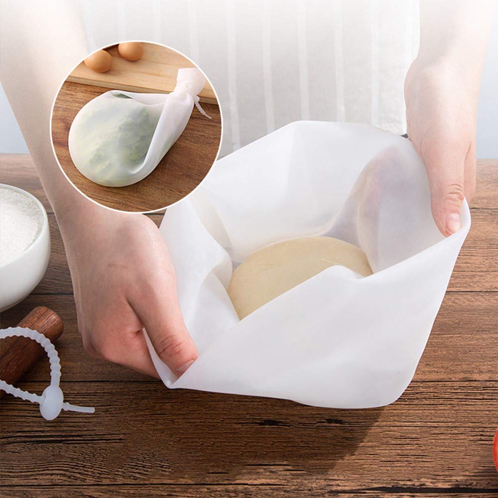 Large Silicone Kneading Bag, Reusable Food-Grade Silicone Bag, Multifunctional Dough Mixer For Bread, Pastryand Pizza, Flour Mix
