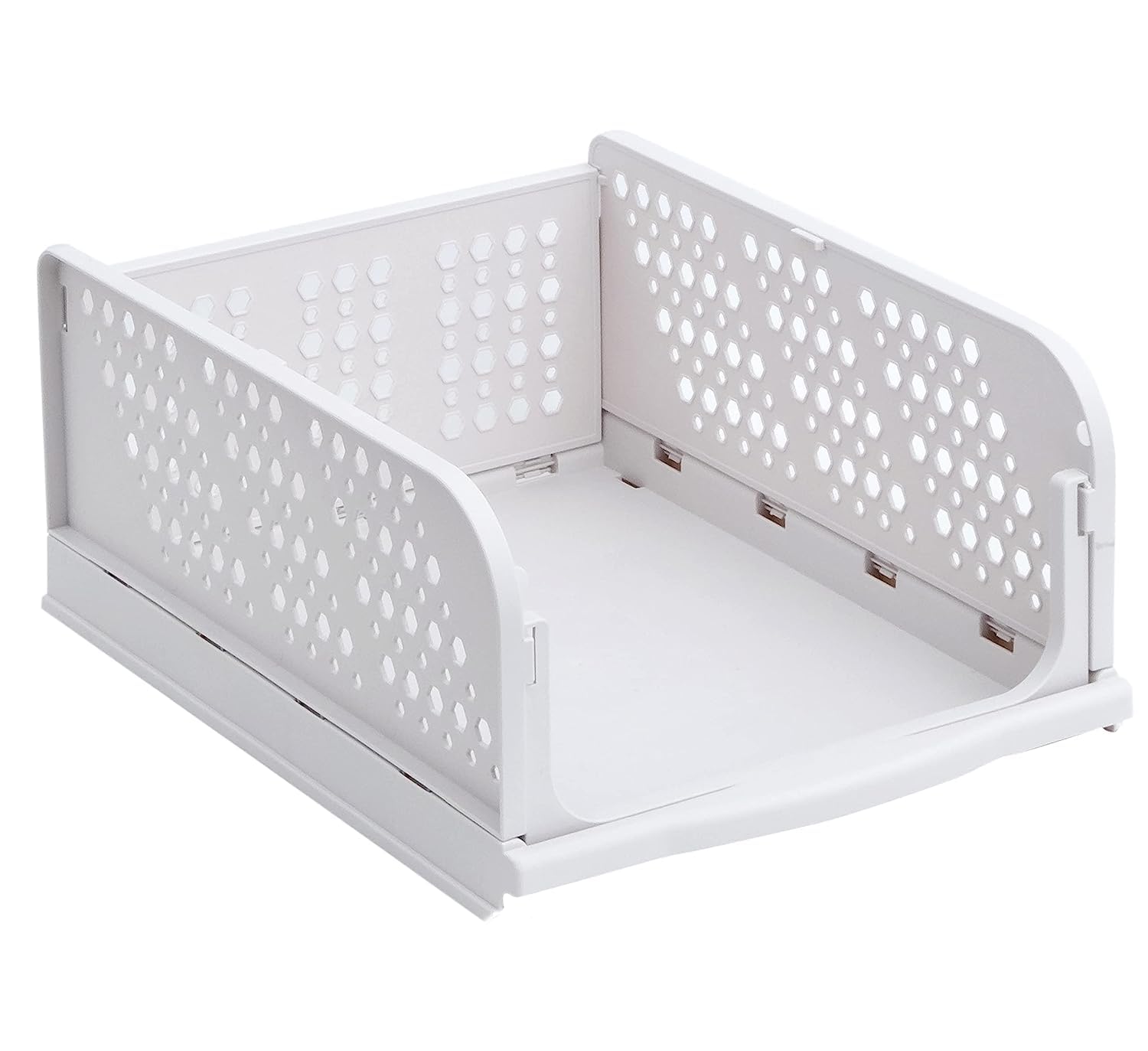Aexoniz Plastic Clothes Organiser For Shelves For Wardrobe,Wardrobe Organizer For Clothes Foldable And Stackable Closet Organize