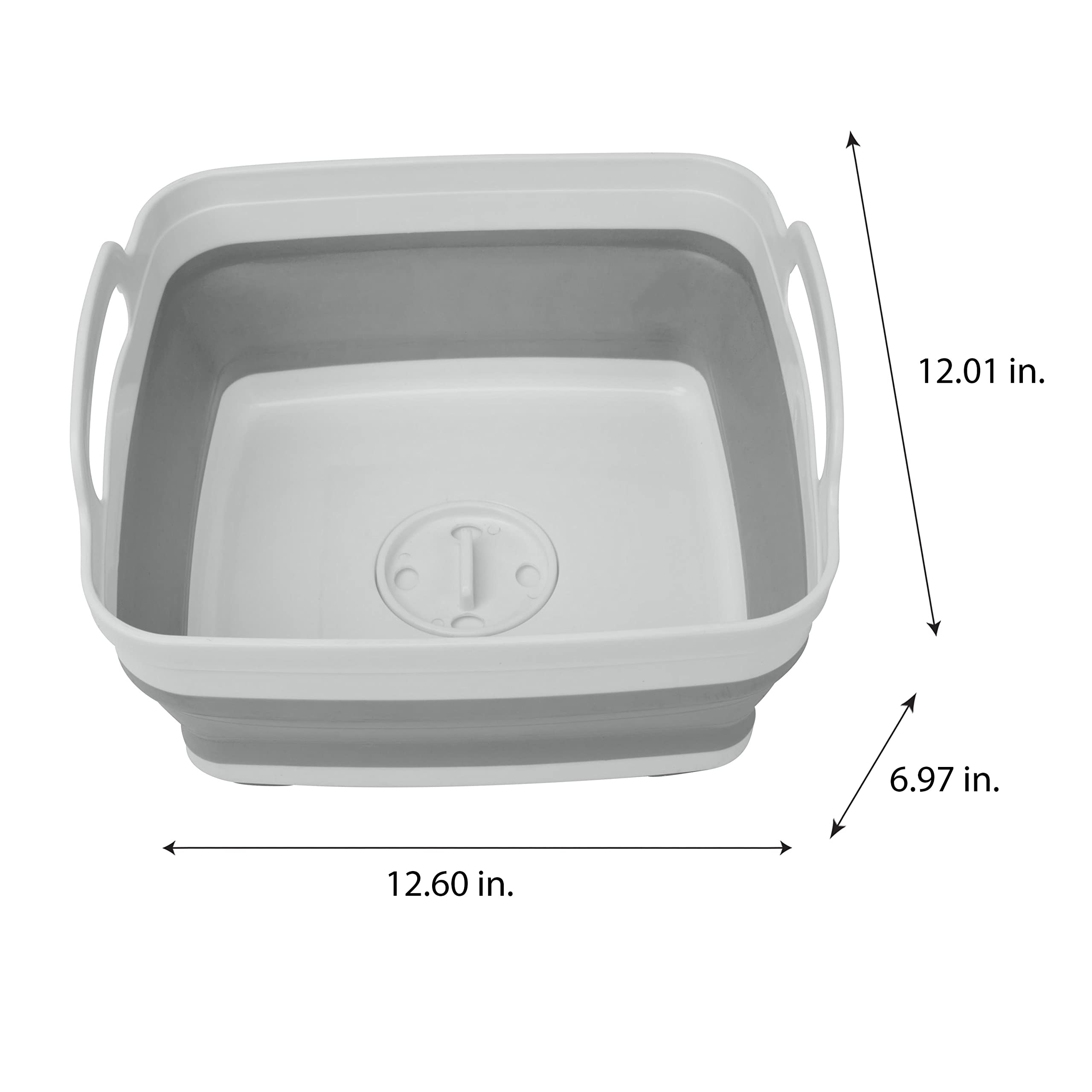 Kitchen Details Collapsible Wash Basin | Self Draining Design | Large Flexible Design | Protect Dinnerware | Self Draining | Spa