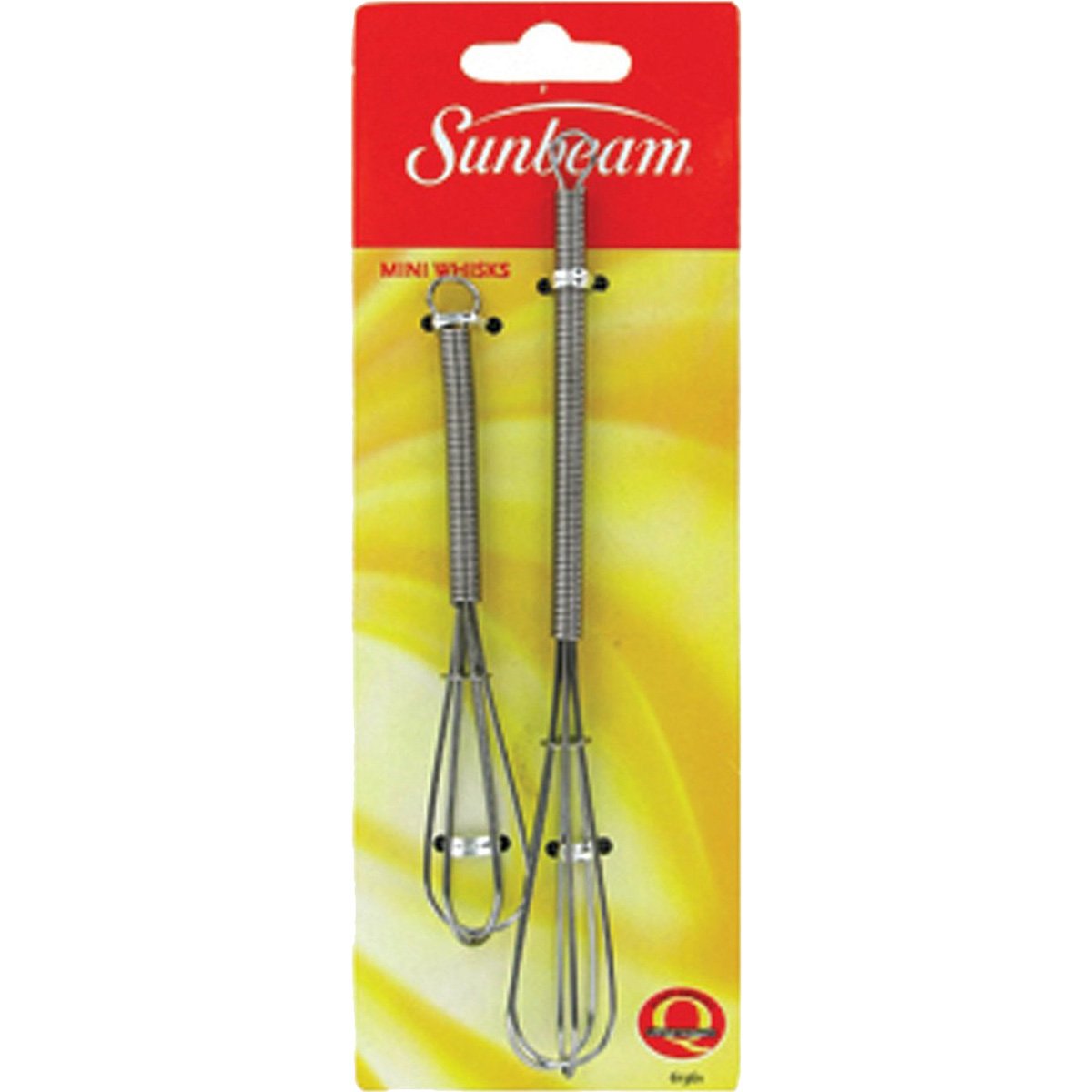 Mini Wire Kitchen Whisks Stainless Steel For Blending Beating Stirring - Set Of 2