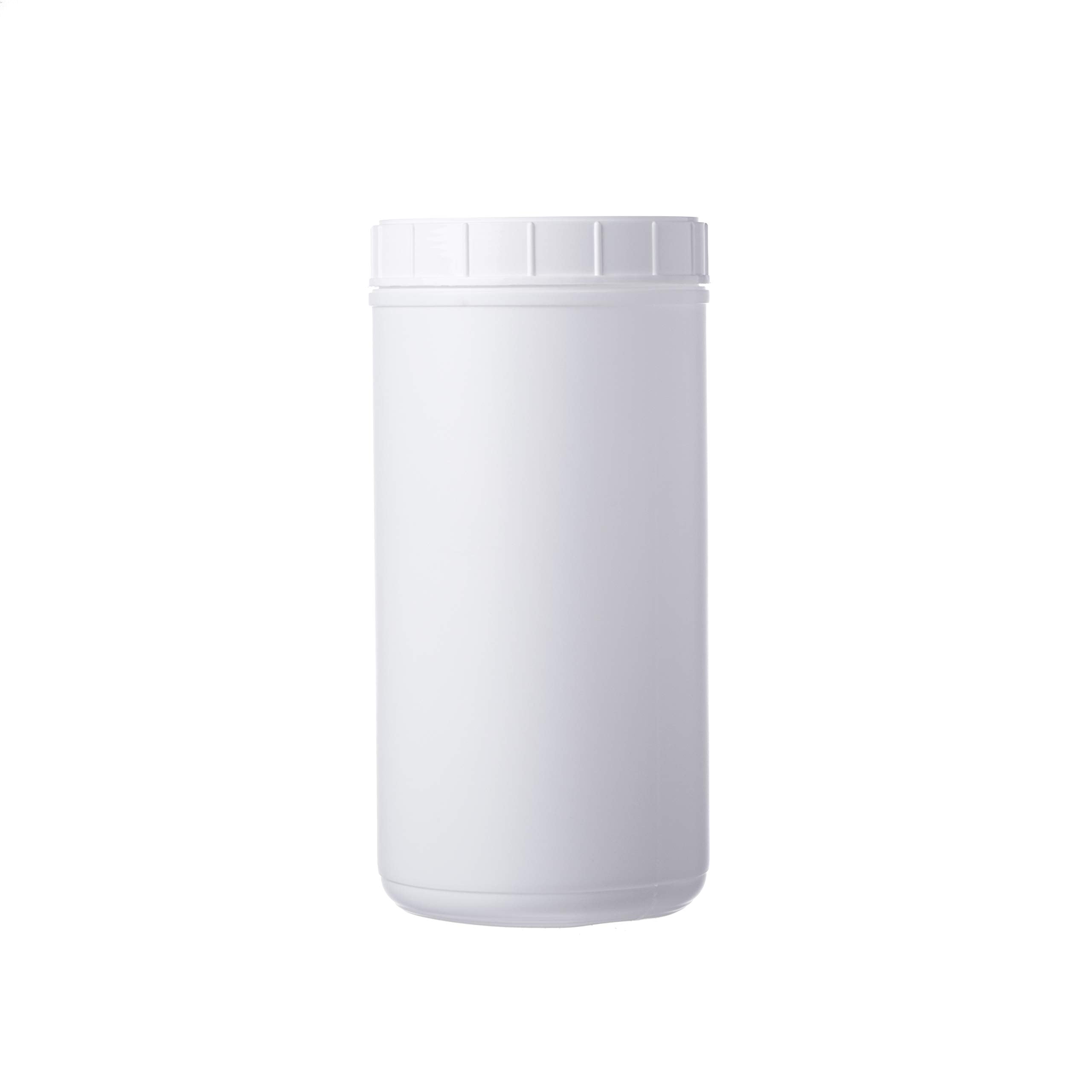Consolidated Plastics 42593 HDPE Canister, White, 100 oz., 12 Piece