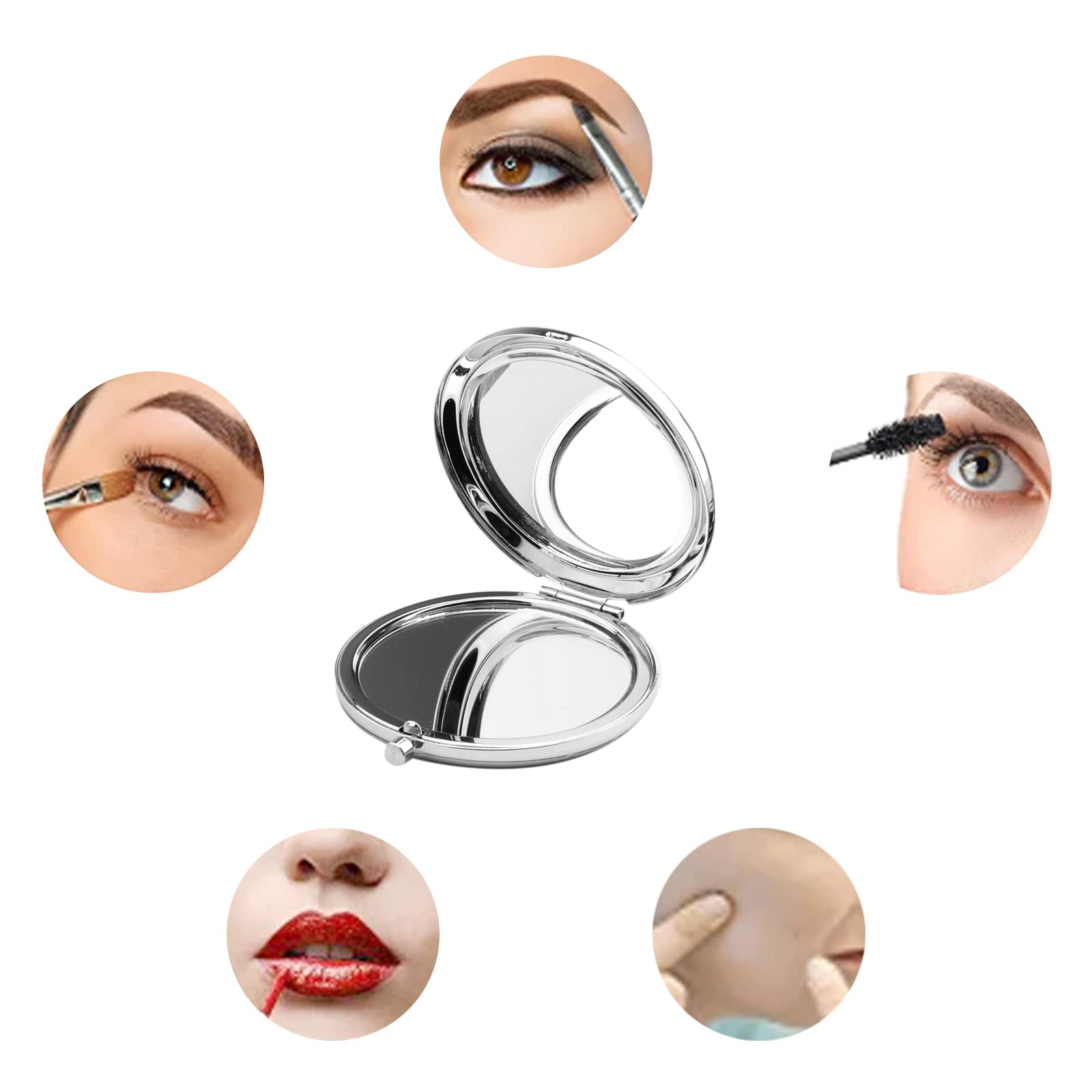 Zuo Bao RHONY Inspired Gift Housewives Makeup Mirror Sorry I'm Late I was in Glam Compact Mirror Gift for Mother Girlfriend (Sorry I'm Late)