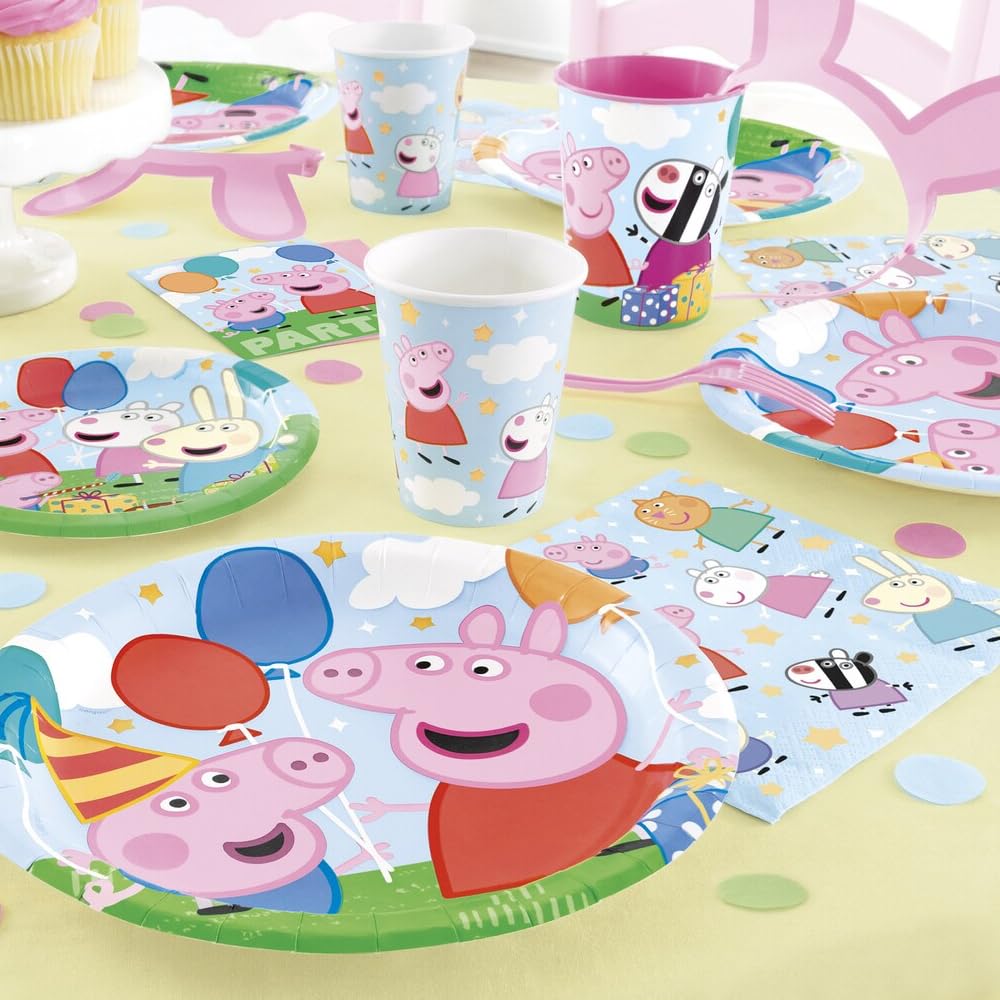 Unique Blue Peppa Pig Luncheon Napkins (Pack Of 16) | Adorable Party Decor, Perfect For Kids Parties & Fun Events
