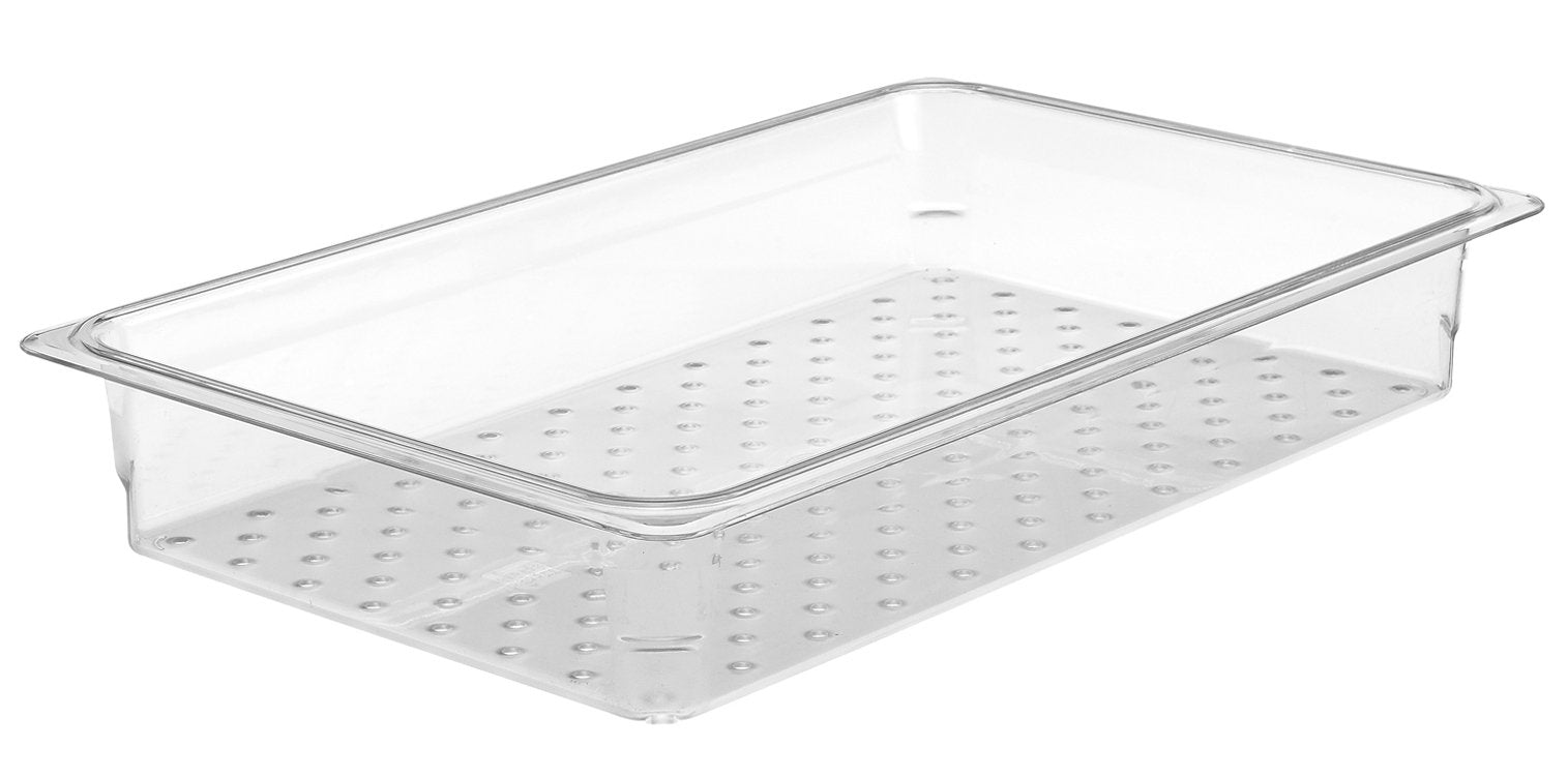 Cambro 13Clrcw135 Clear 3'' Perforated Colander Food Pan