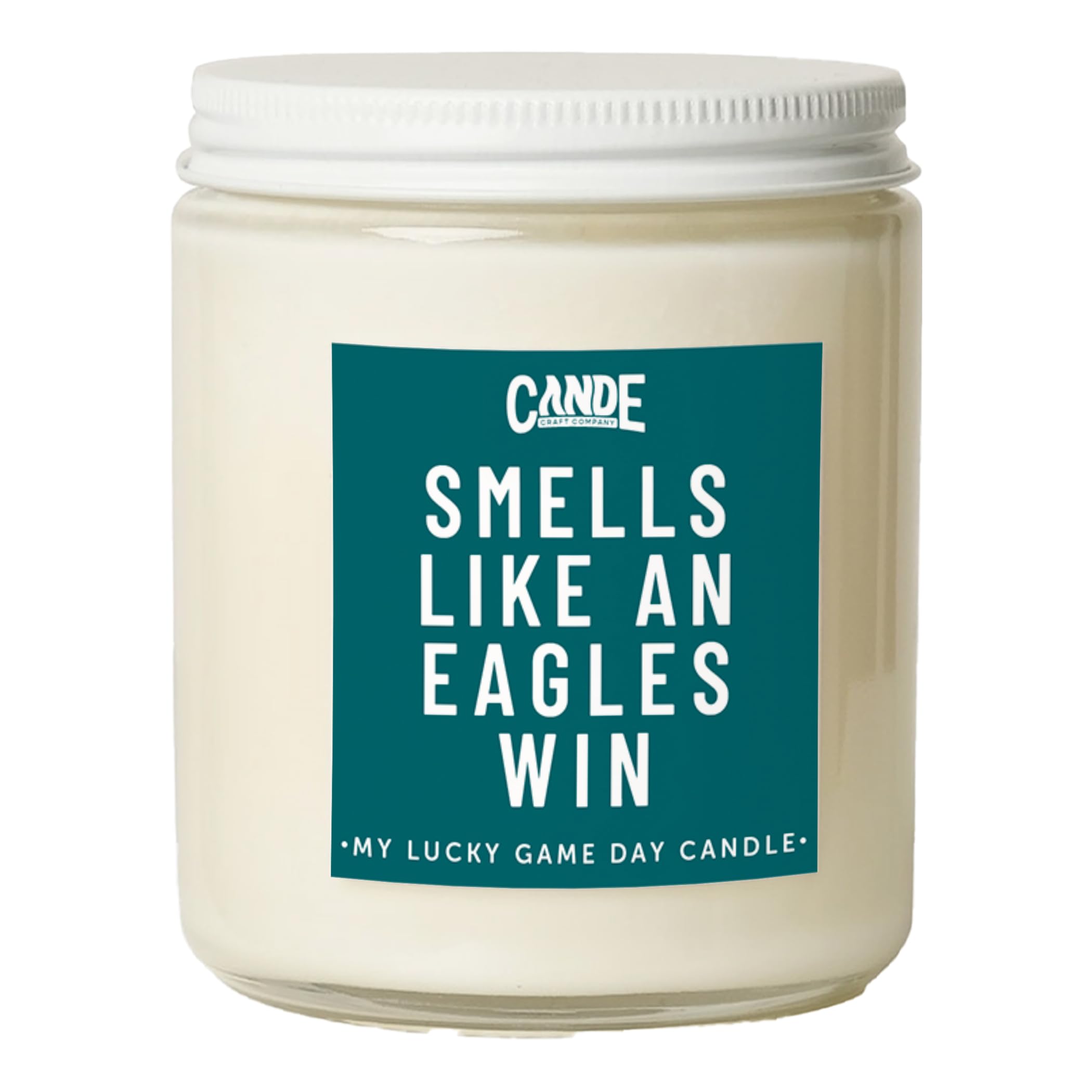 CE Craft - Smells Like an Eagles Win Candle - Football Themed Candle, Gift for Dad, Gift for Son, Eagles Gift, Football Themed C