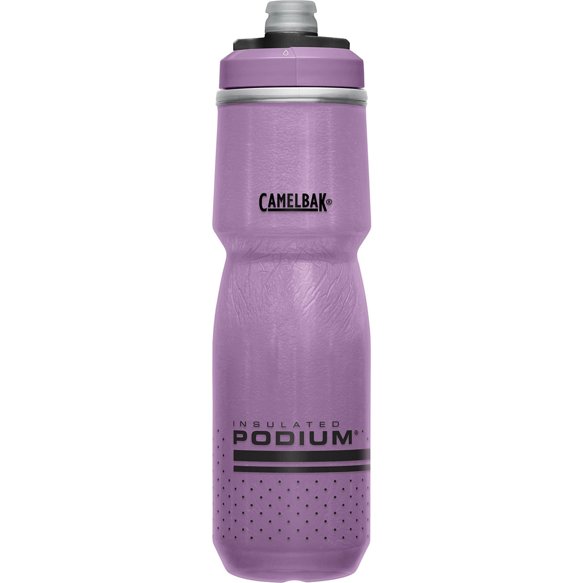 Camelbak Podium Chill Insulated Bike Water Bottle - Easy Squeeze Bottle - Fits Most Bike Cages - 24Oz, Purple